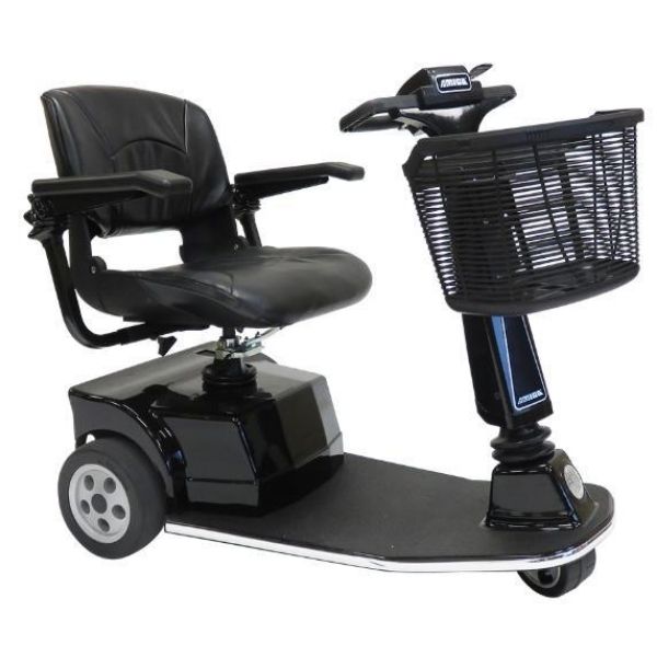 Amigo RT Express 3 Wheel Mobility Scooter - Lightweight Electric Scooter for Adults & Seniors - Indoor & Outdoor Use for Shopping, Travel, and Park Visits