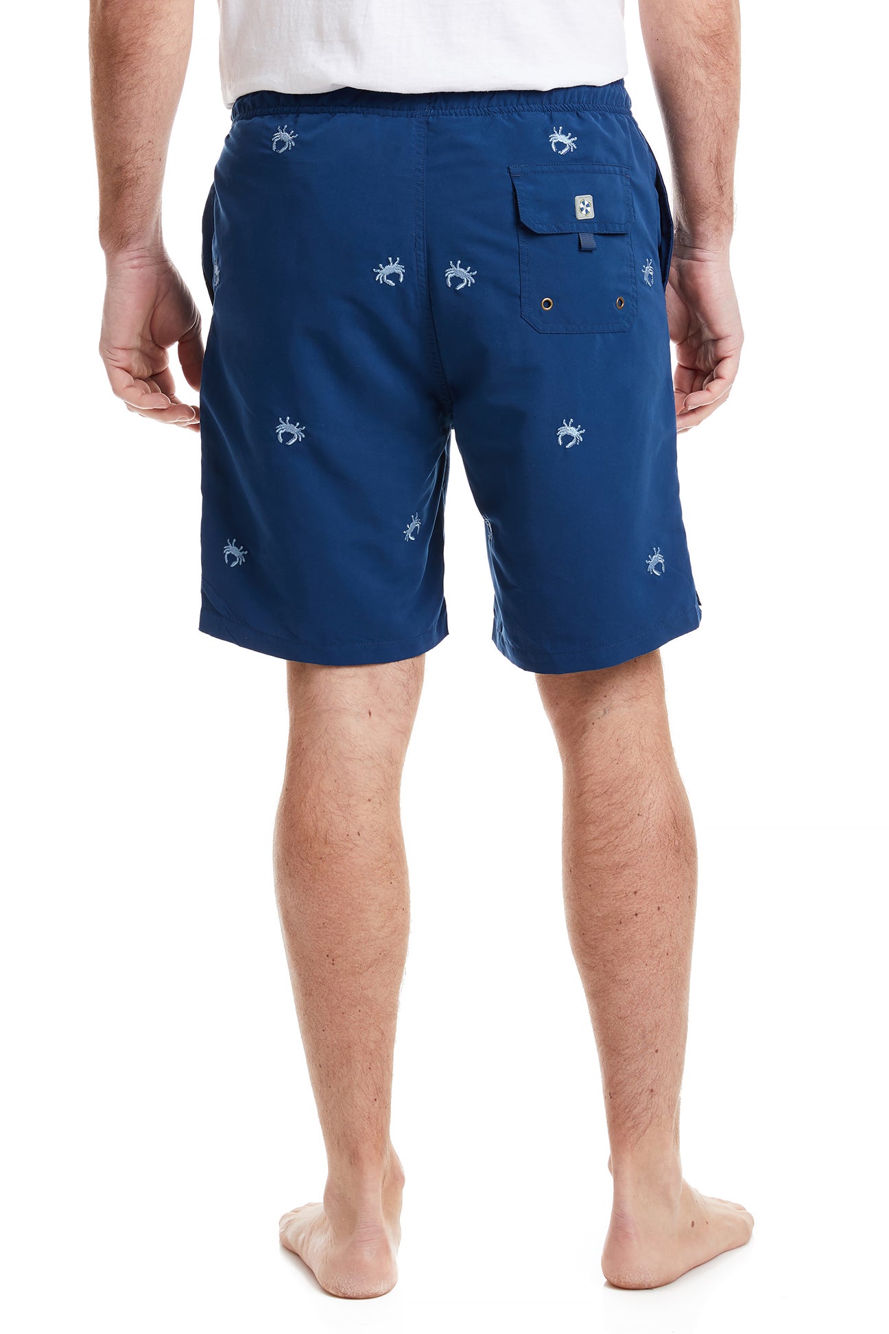 Sandbar Swim Suit for Women - Nantucket Navy with Blue Crab Print - Stylish One-Piece Bathing Suit for Beach, Pool & Summer Vacations