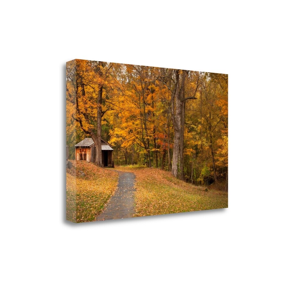 Autumn Home By Natalie Mikaels - Premium Giclee Art Print on Gallery Wrapped Canvas, Ready to Hang Wall Decor - Perfect for Living Room, Bedroom & Office