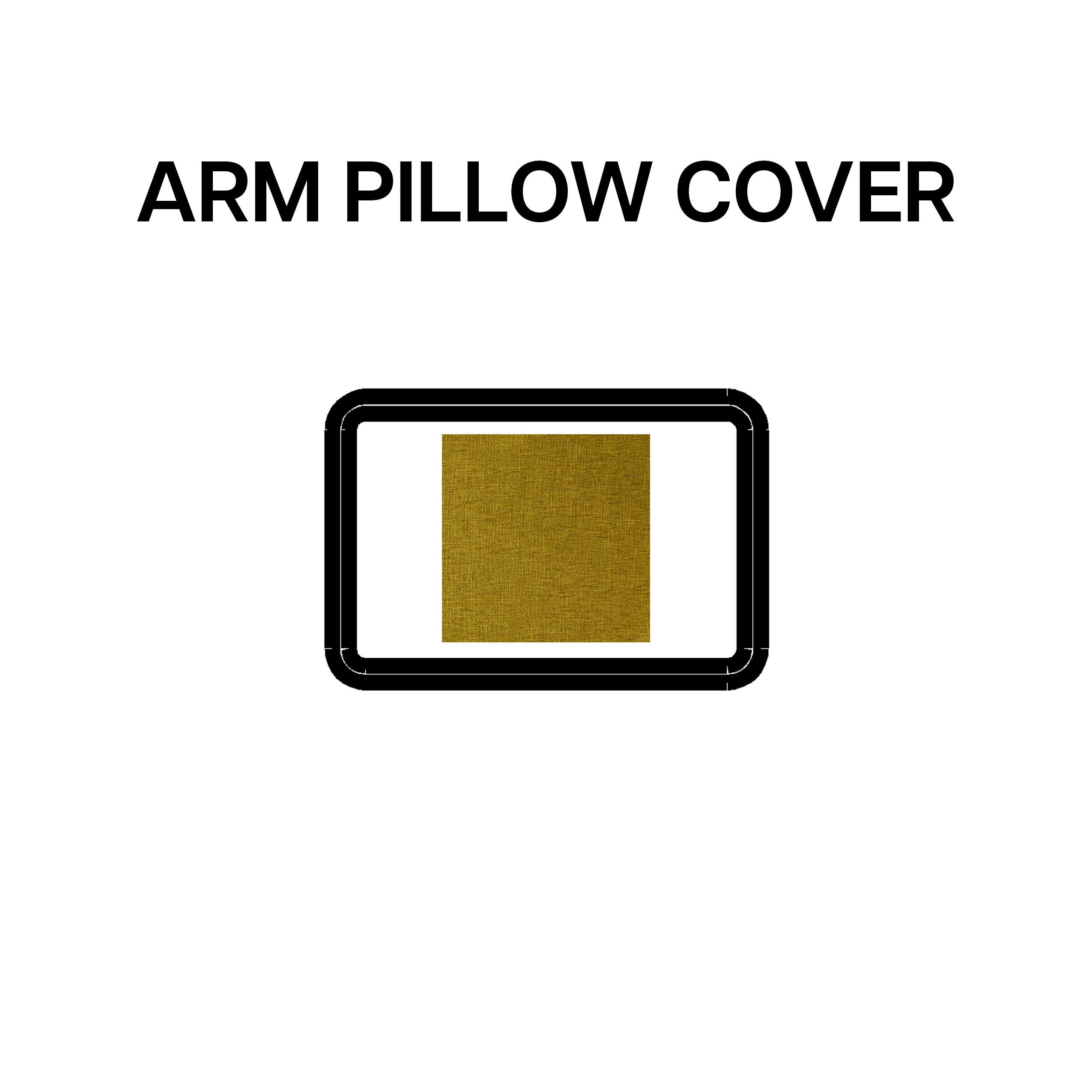 Avocado BP 639 Arm Pillow Cover - Soft & Comfortable Pillowcase for Armrest Support | Perfect for Sofa, Bed, Office Chair & Travel Use