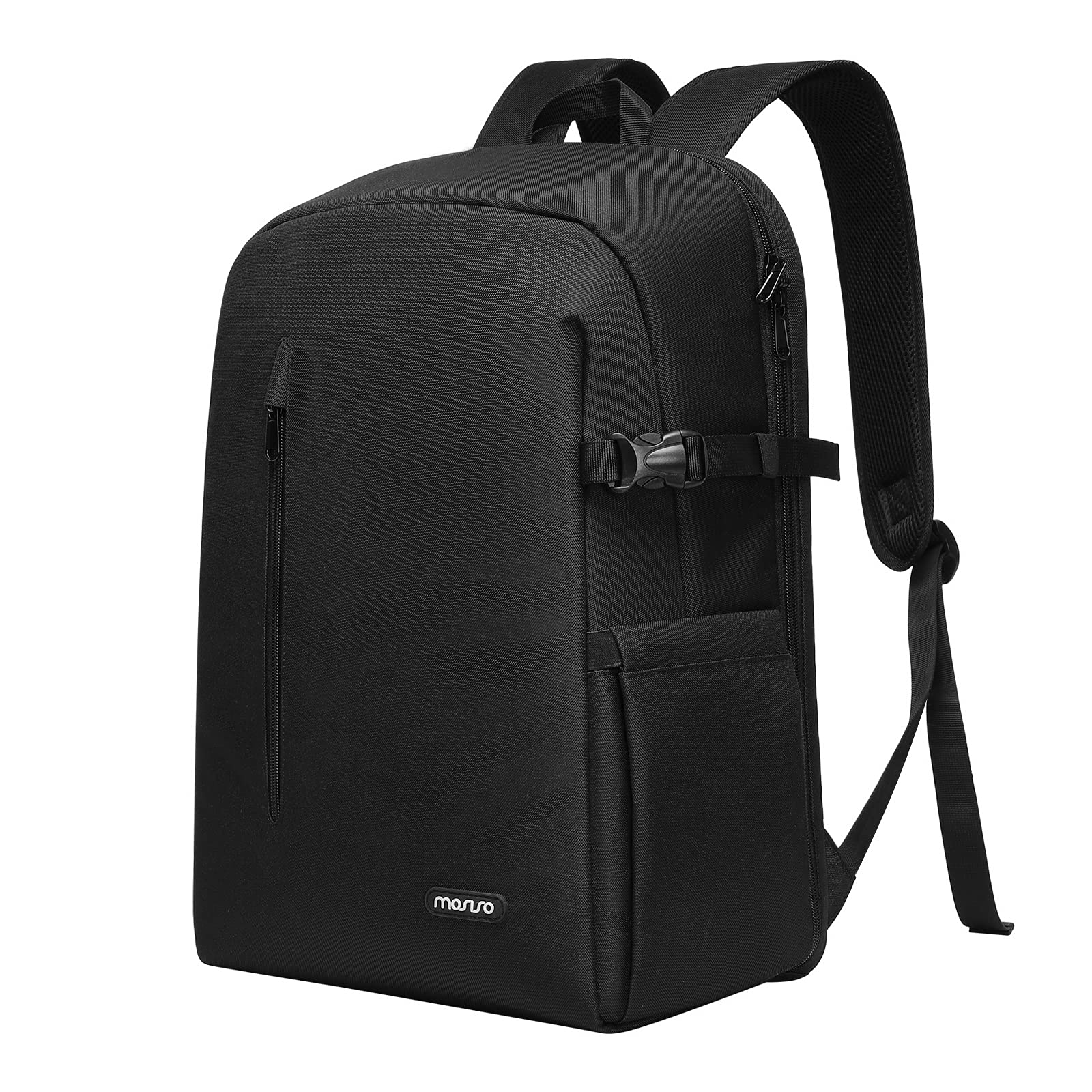 MOSISO DSLR Camera Backpack - Waterproof SLR/Mirrorless Photography Bag with Quick Side Access & Tripod Holder, Fits 15-16 Inch Laptop - Compatible with Canon Nikon Sony Cameras (Black) - Perfect for Travel, Hiking, and Professional Photography