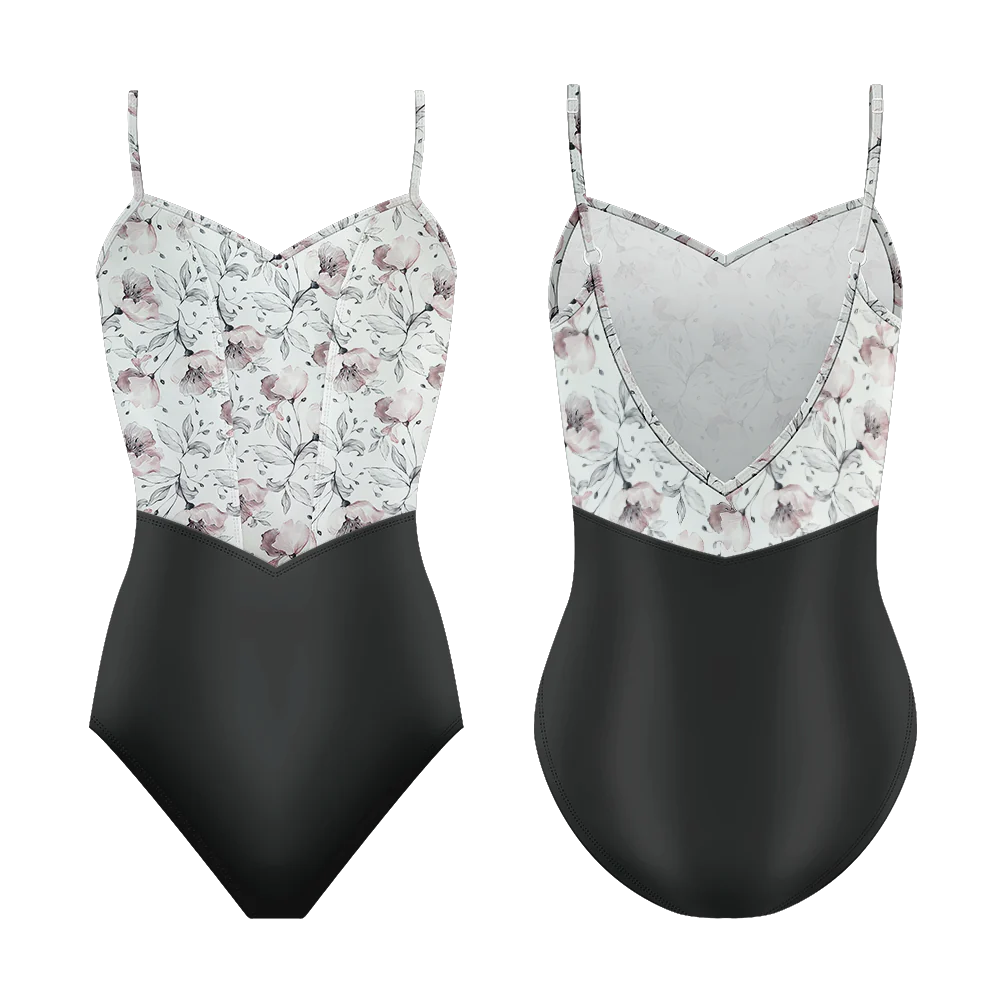 Demi Jardin Camelia Ebony Girls Ballet Leotard - Stretchy Dancewear for Ballet, Gymnastics & Performance