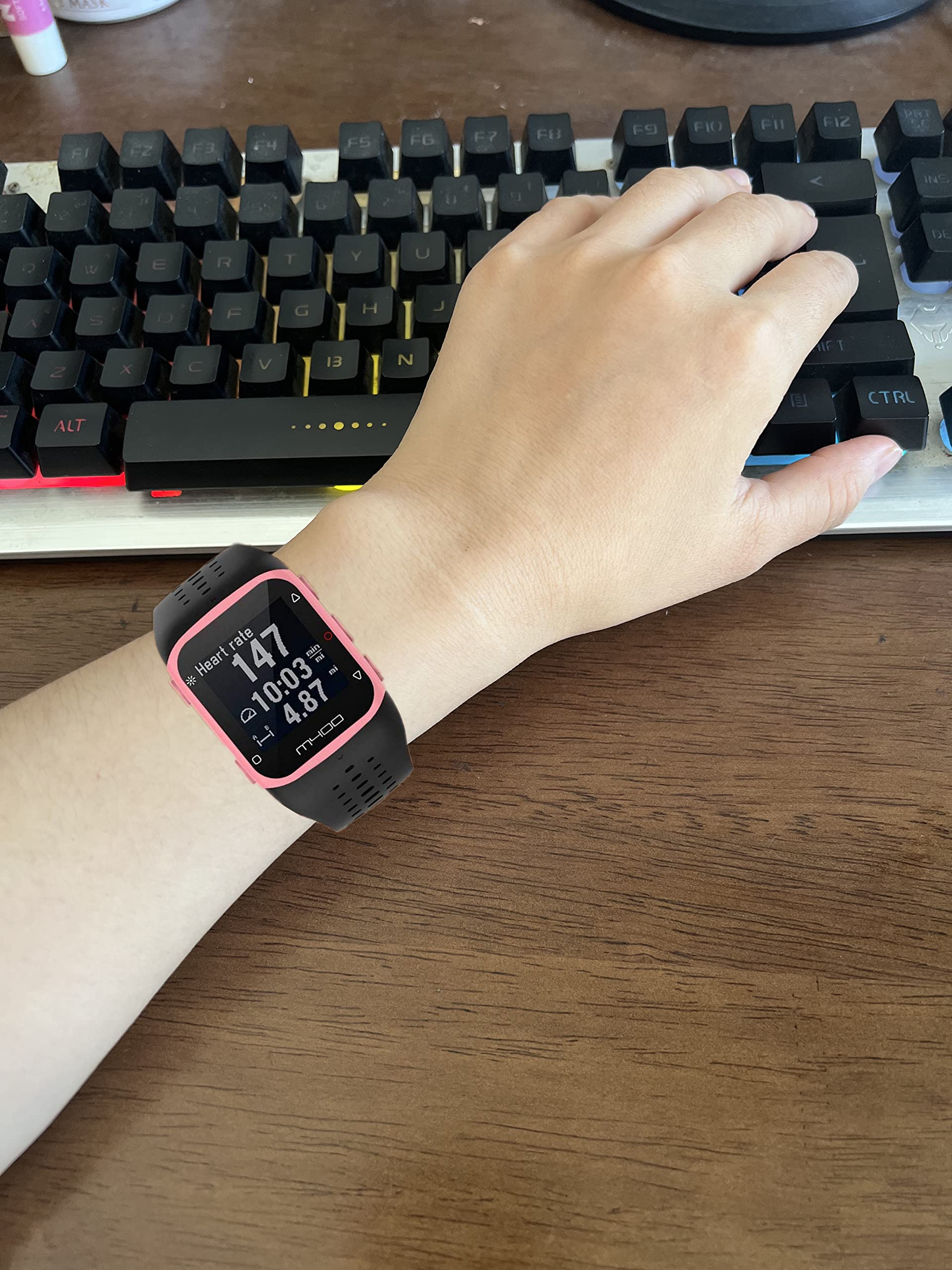 Polar M400 & M430 Silicone Replacement Watch Band - Durable Sport Strap for Fitness Tracking | Perfect for Running, Swimming & Workouts