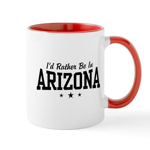 White/Red Inside - I'd Rather Be In Arizona Mug