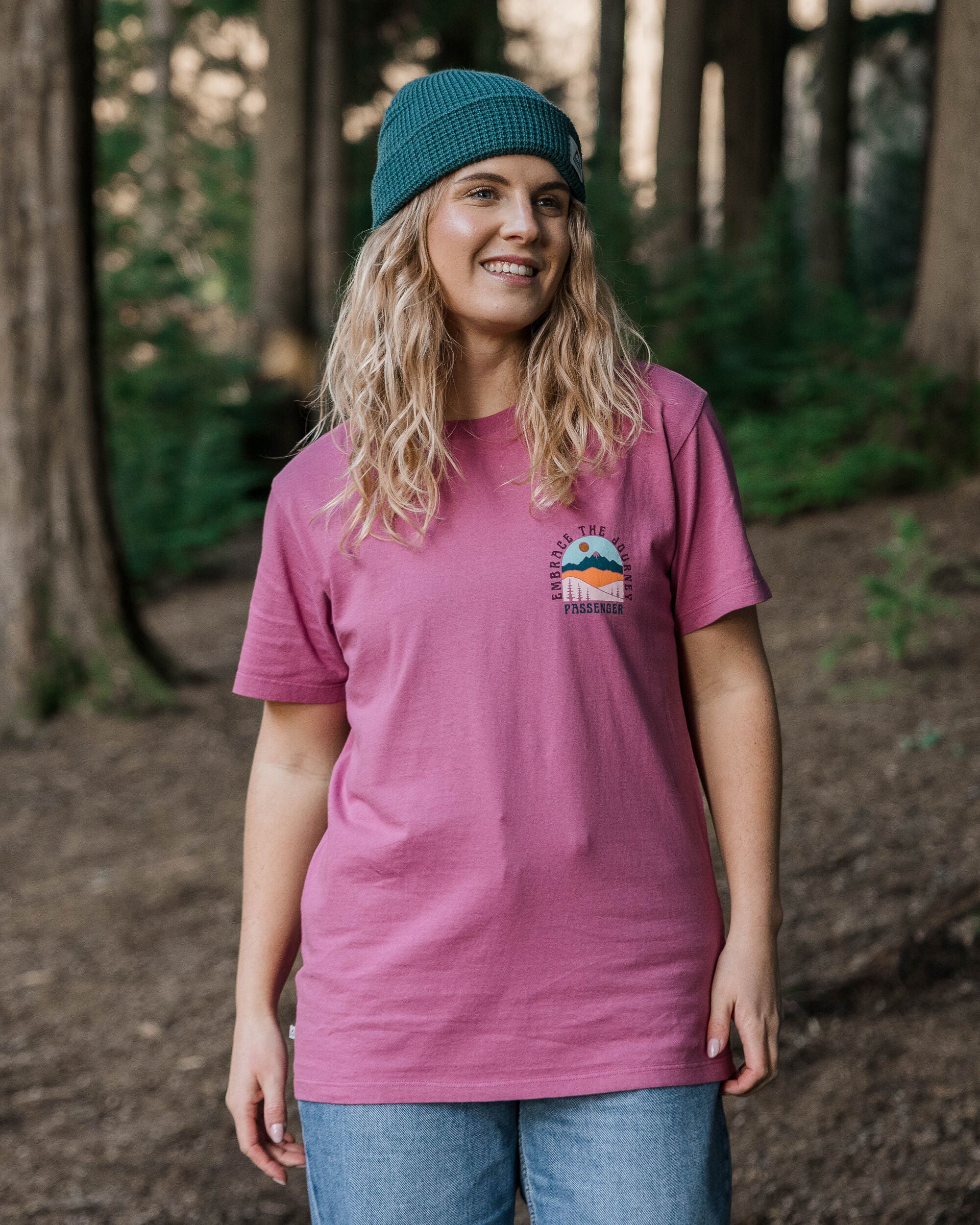 Eco-Friendly Recycled Cotton T-Shirt for Men & Women | Soft Mauve Haze Color | Perfect for Casual Wear, Outdoor Activities & Sustainable Fashion
