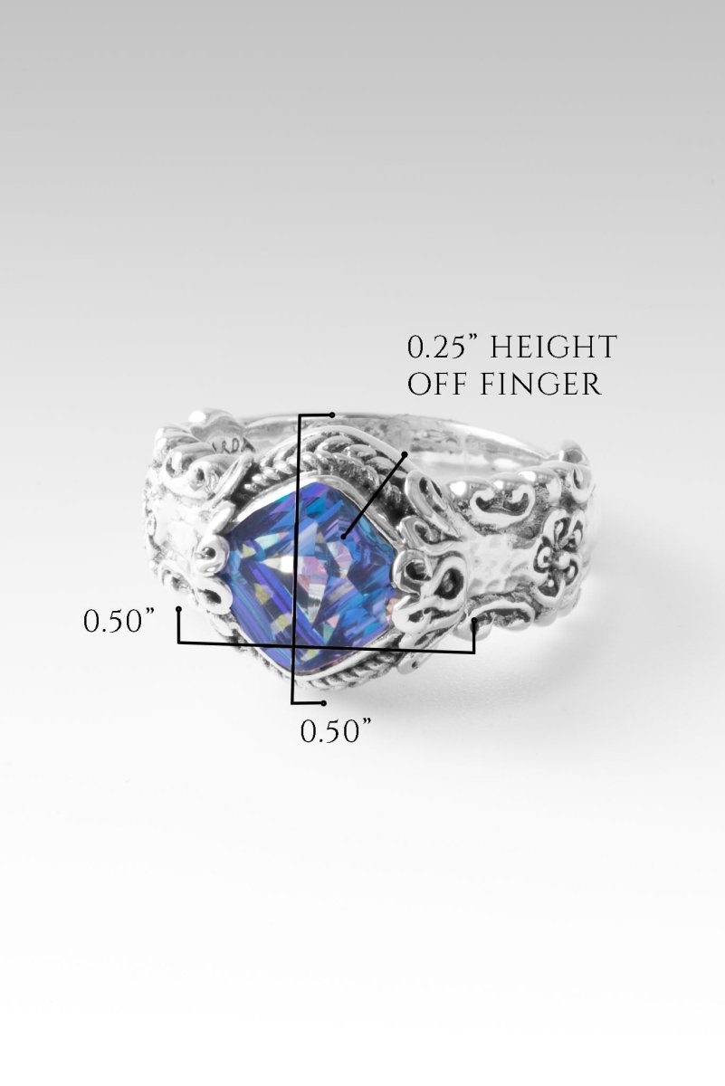 Blooming Joy Ring™ in Perfect Luck™ Mystic Quartz - Elegant Crystal Jewelry for Women | Perfect for Weddings, Anniversaries & Special Occasions