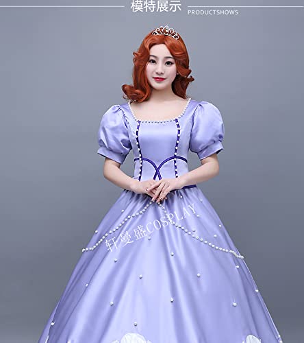 Sophia Princess Cosplay Dress for Adults - Elegant Deluxe Costume for Renaissance Fairs, Halloween Parties & Themed Events
