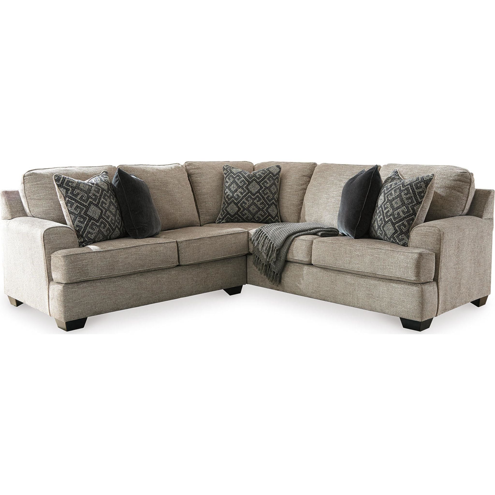 Bavarian 2-Piece Sectional Sofa Set - Modern L-Shaped Living Room Couch for Small Spaces & Apartments