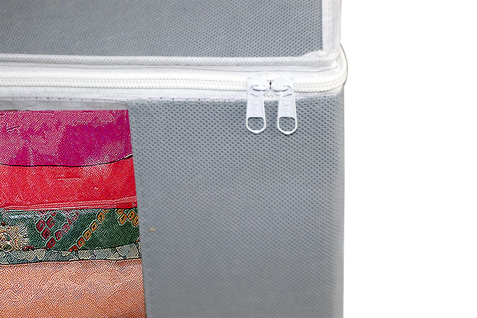 ANKIT INTERNATIONAL 6-Pack Grey Clothes Organizer Storage Bags for Clothes, Sarees, Suits & Bedsheets - Space-Saving Wardrobe & Travel Storage Solution