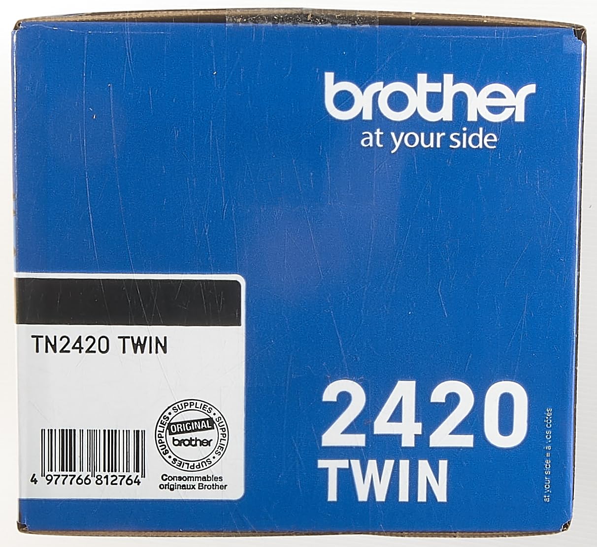 Brother TN-2420TWIN High Yield Black Toner Cartridge Twin Pack (2-Pack) | Genuine OEM Supplies | Compatible with Brother Printers for Office & Home Use