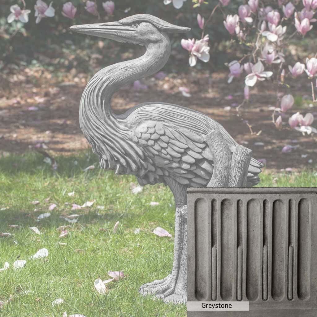 Campania International Heron Statue - Elegant Outdoor Garden Decor for Patio, Yard, and Poolside Landscaping