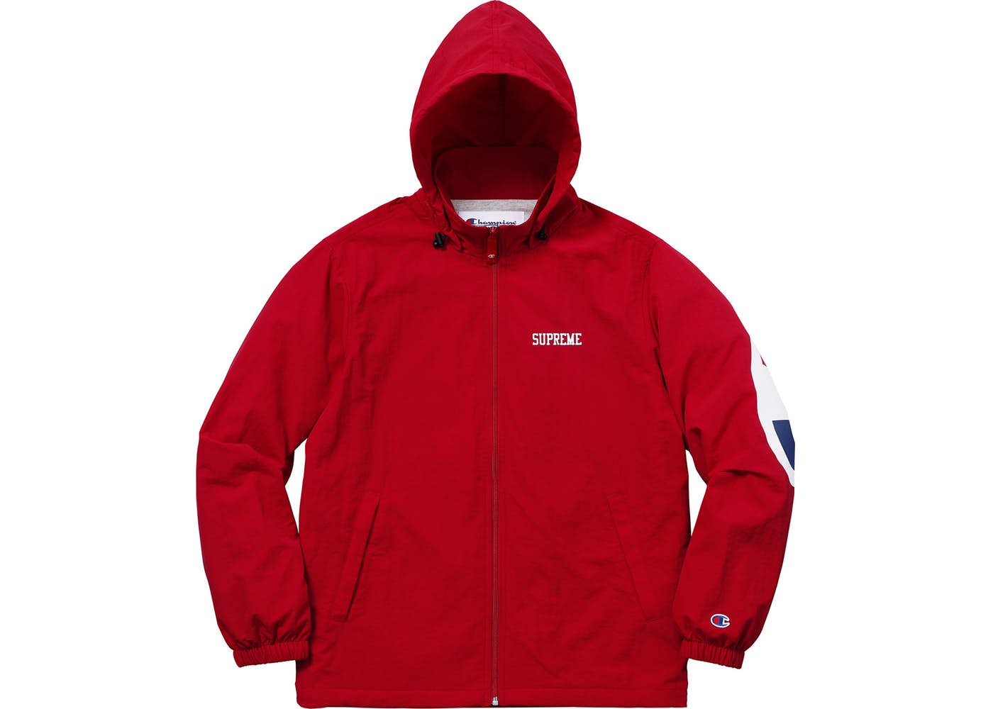 Supreme Champion Track Jacket for Men & Women - Dark Red Vintage Athletic Jacket - Lightweight Running Hoodie for Gym, Jogging & Streetwear Fashion