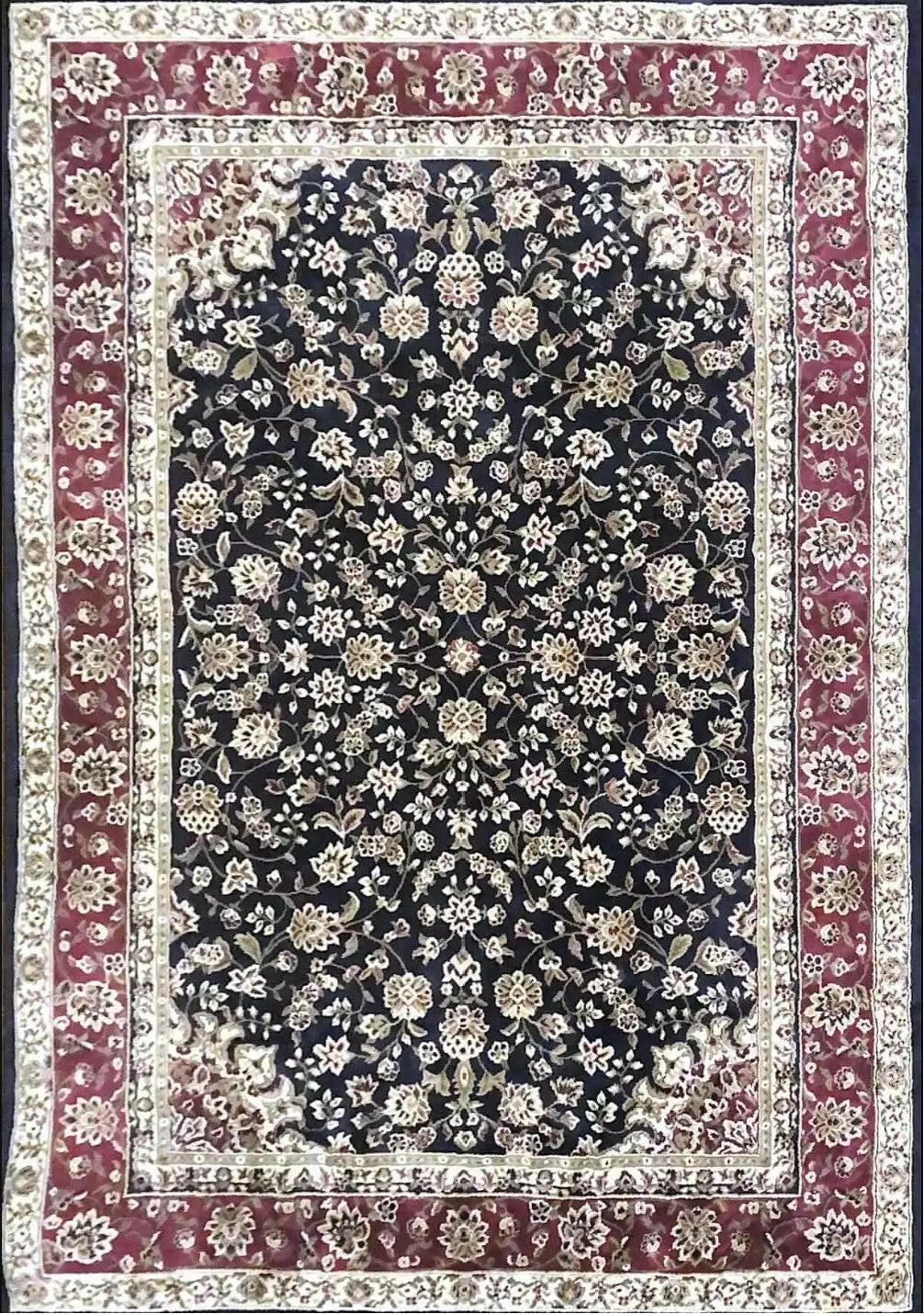 Mayberry HR9103 Heritage Ebony Rug 5x8 Feet - Traditional Handmade Wool Area Rug for Living Room, Bedroom & Dining Room Decor