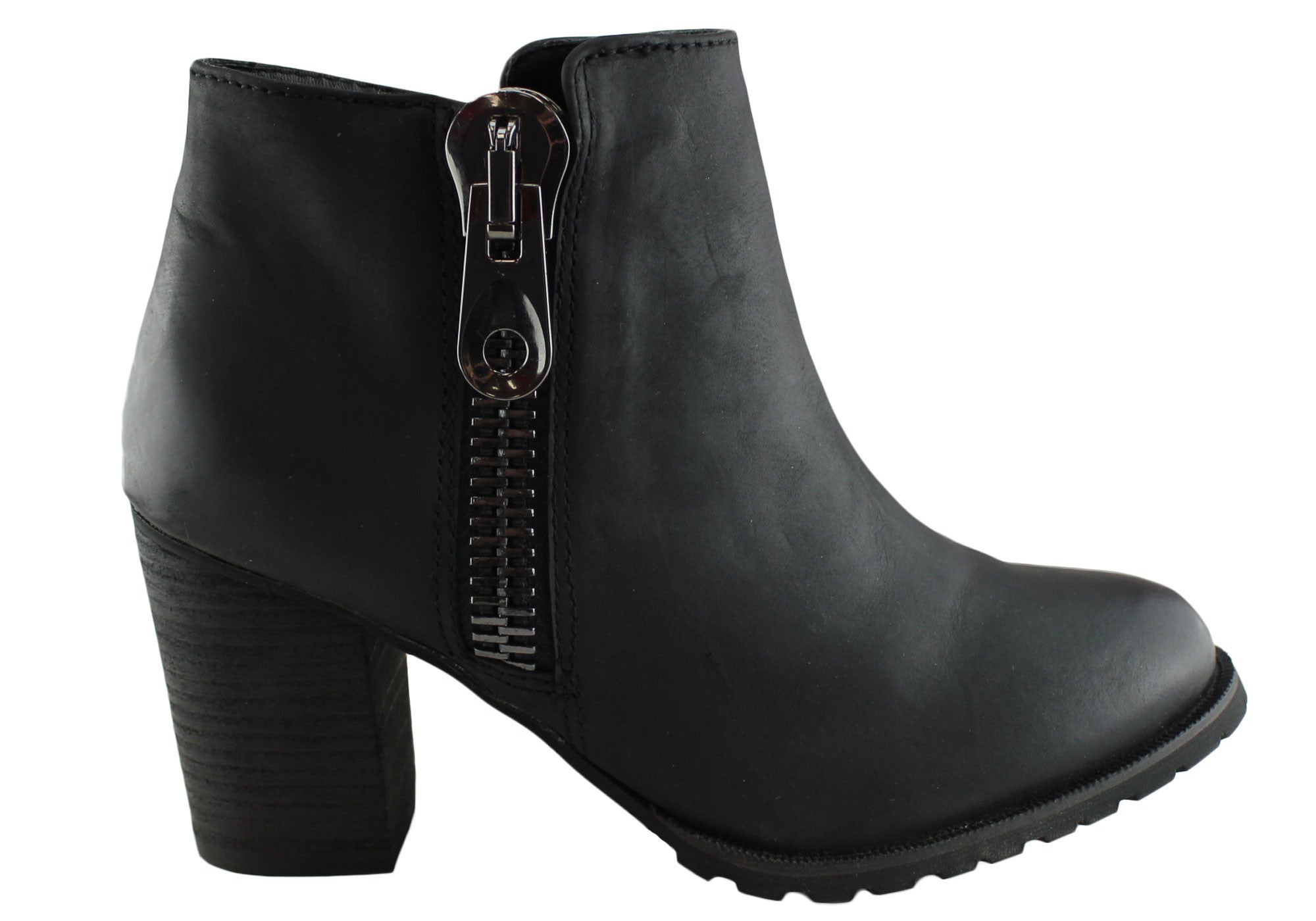 RMK Women's Lucetta Fashion Leather Ankle Boots - Stylish & Comfortable Low Heel Booties for Fall & Winter | Perfect for Office, Dating & Casual Outfits