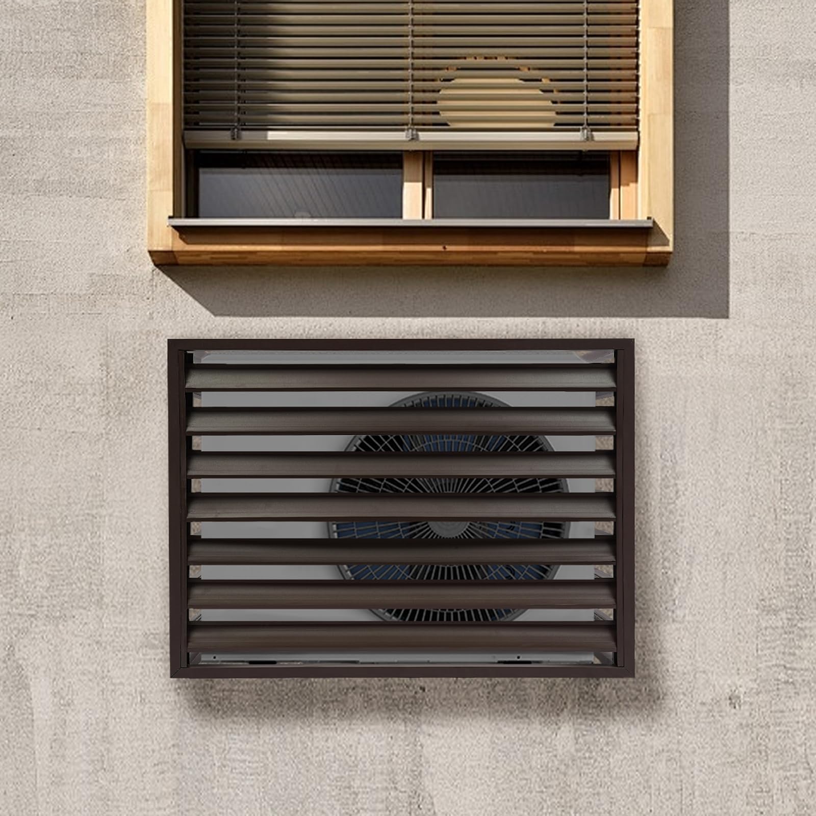 3-Panel Aluminum Alloy AC Unit Privacy Fence Cover - Conceal & Protect Outdoor Air Conditioner (43.31