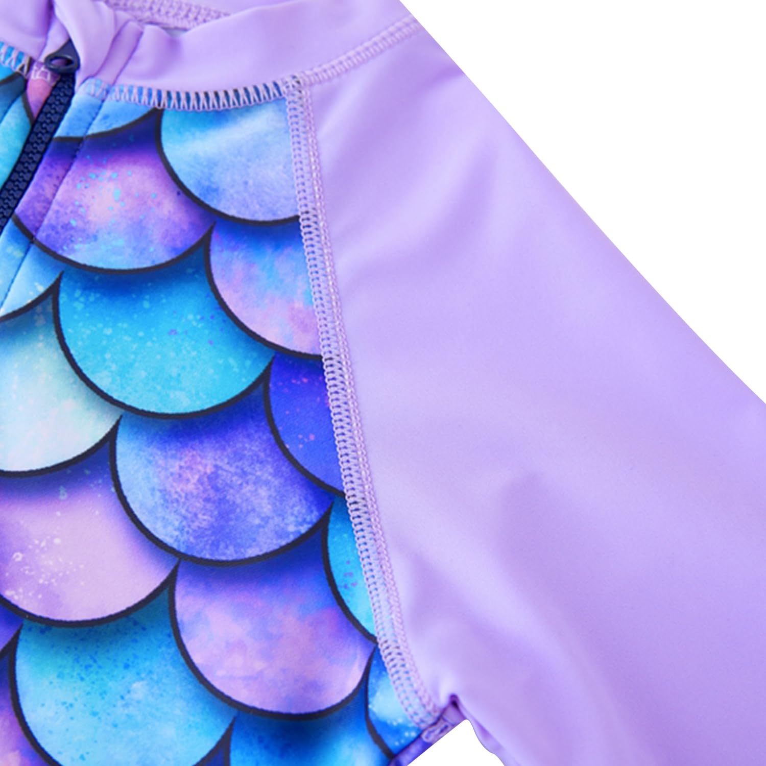 UMELOK Girls Long Sleeve Rash Guard One Piece Swimsuits with UPF 50+ UV Protection - Sun Protective Swimwear for Toddler & Kids - Perfect for Beach, Pool, Surfing & Water Sports