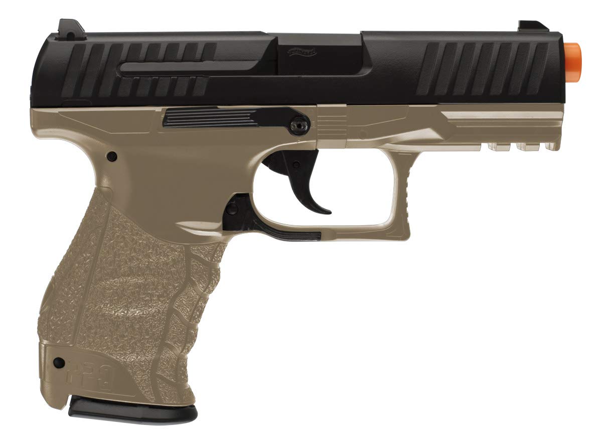 Walther PPQ Spring Airsoft Pistol - Dark Earth Brown | Realistic Airsoft Gun for Training & Target Practice | Perfect for Backyard Shooting & Airsoft Battles