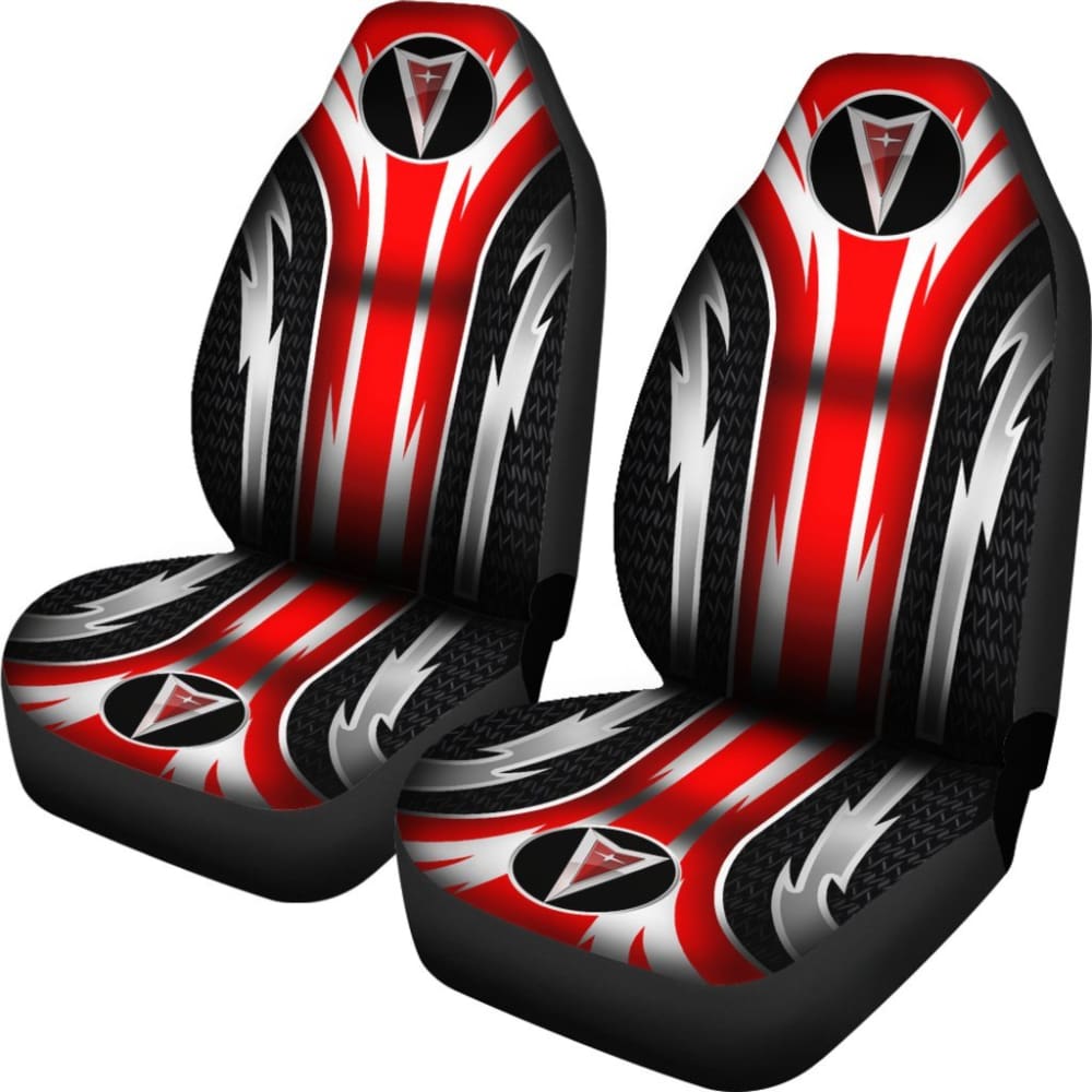 Premium 2-Piece Front Pontiac Seat Covers - Red (Part #144627) | Universal Fit for Most Pontiac Models | Perfect for Car Protection & Custom Styling