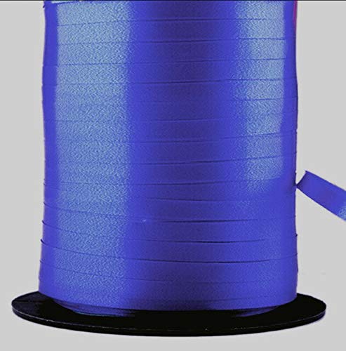 Jammas 11-Color DIY Craft Ribbon Roll - 5mm x 250 Yards Curling Foil Ribbon for Balloons, Wedding & Birthday Party Decorations (Deep Blue) - Perfect for Gift Wrapping, Scrapbooking, and DIY Home Decor