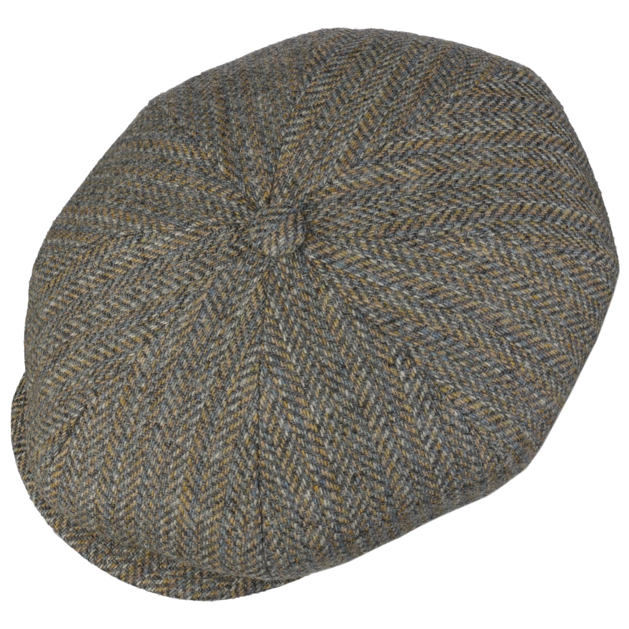 Bailey 1922 Galvin Stripe Herringbone Flat Cap - Classic Wool Ivy Newsboy Hat for Men | Perfect for Fall, Winter & Outdoor Activities
