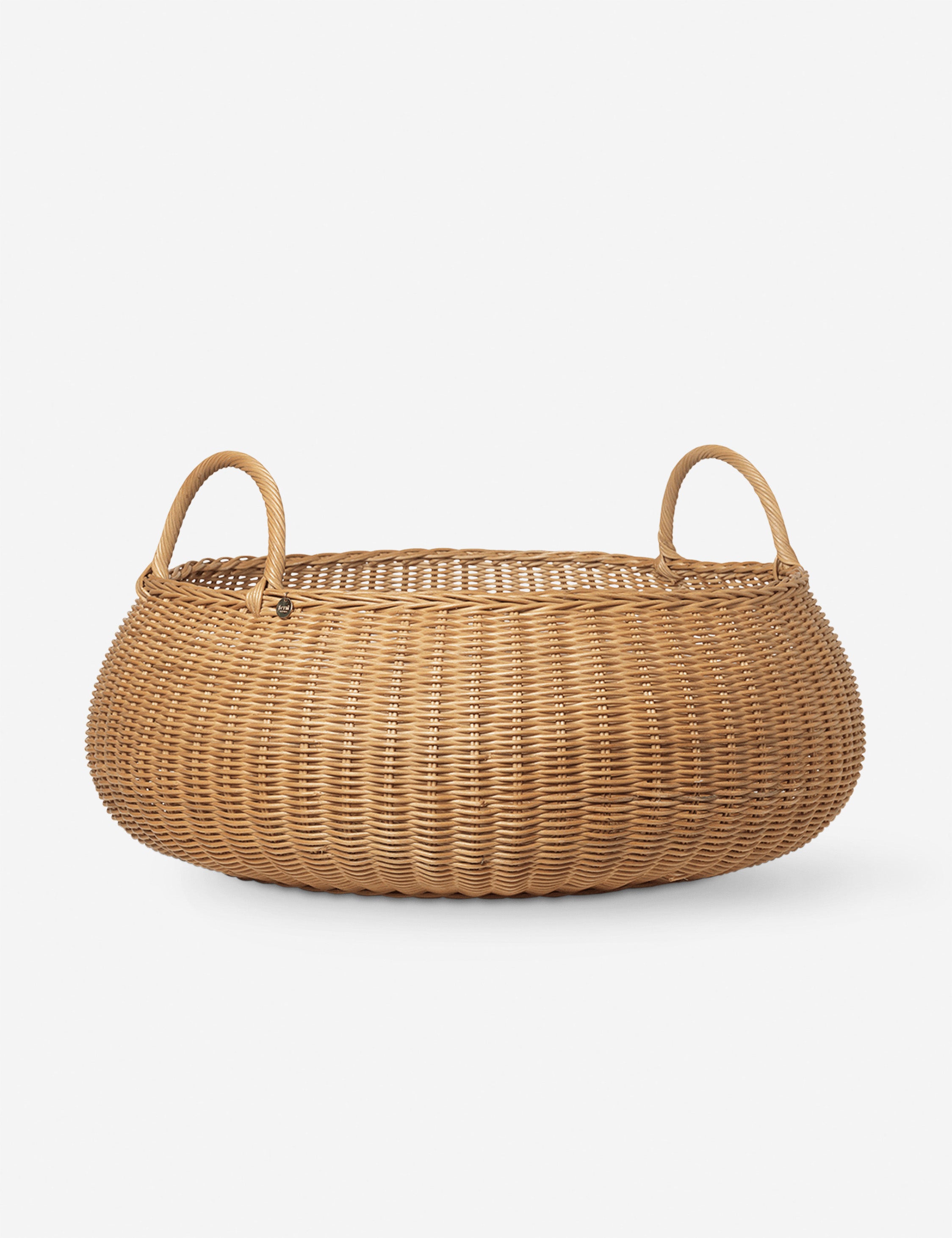 Ferm Living Braided Basket - Stylish Storage for Home Decor, Organizing Toys & Laundry | Perfect for Living Room, Bedroom & Nursery