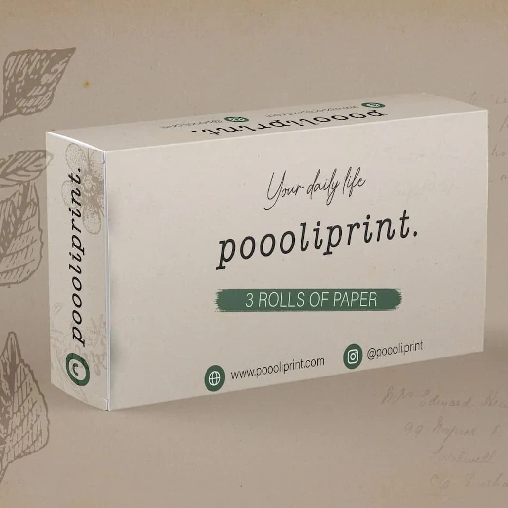 Poooliprint Sticky Labels - 3 Rolls Thermal Paper for Poooli Pocket Printer (Fantasy Design) - Perfect for Organizing, Labeling & Crafting Projects
