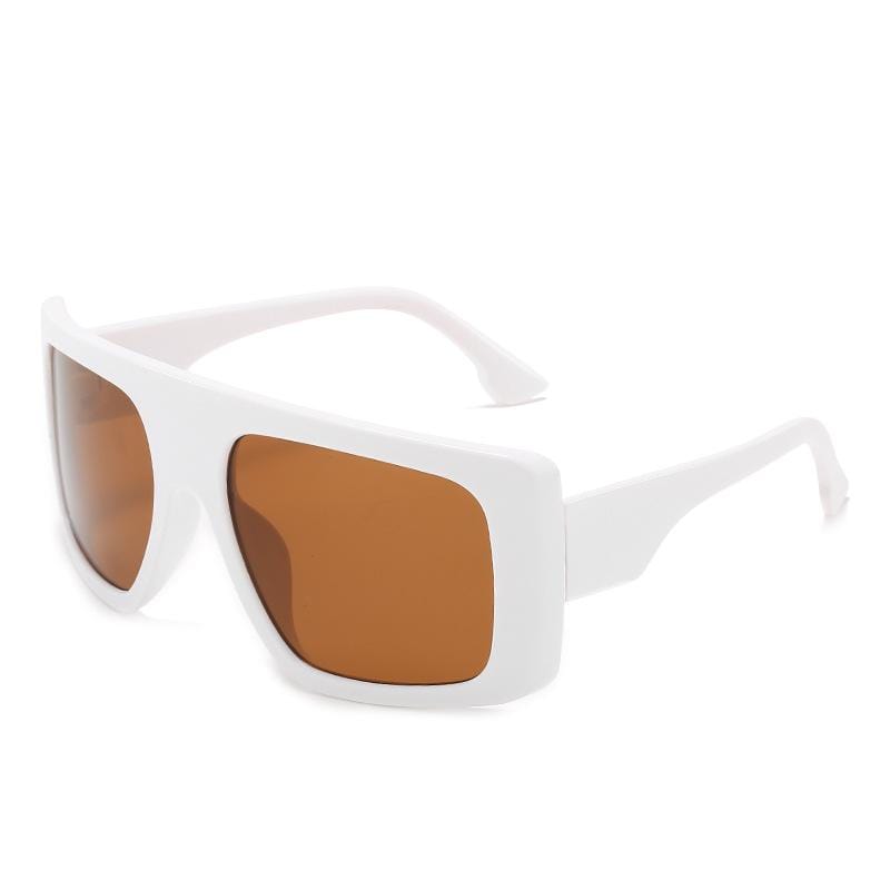Vintage Oversized Square Sunglasses with Gradient Lenses - UV Protection Big Frame Shades for Women & Men - Perfect for Beach, Driving, and Outdoor Activities