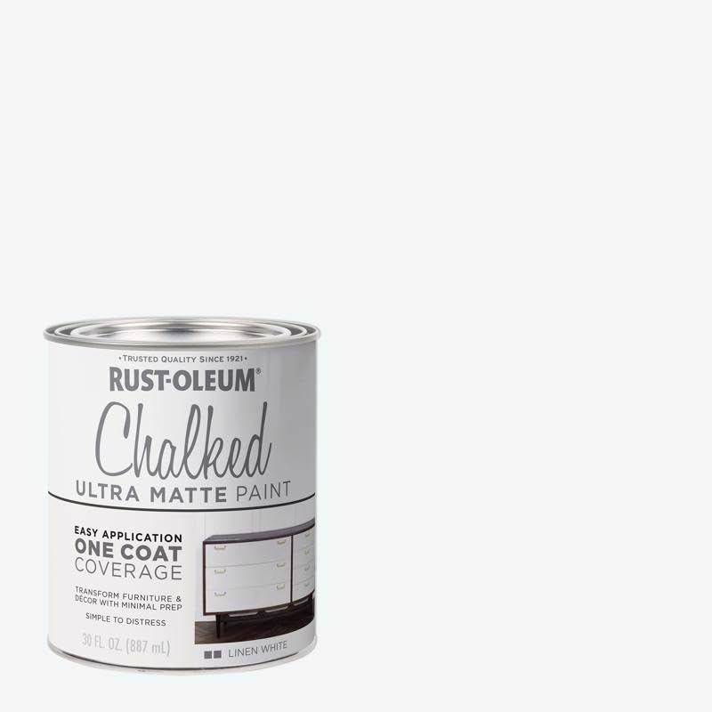 Annie Sloan Chalk Paint in Pure White (30 oz) - Premium Matte Finish for Furniture, Cabinets & DIY Home Decor Projects