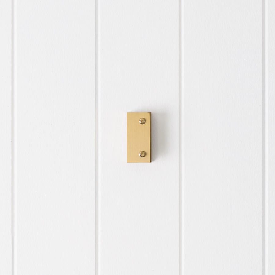 Brushed Brass Shower Glass Clamp - Heavy Duty Bathroom Hardware for Frameless Shower Doors - Perfect for Modern Home & Spa Renovations