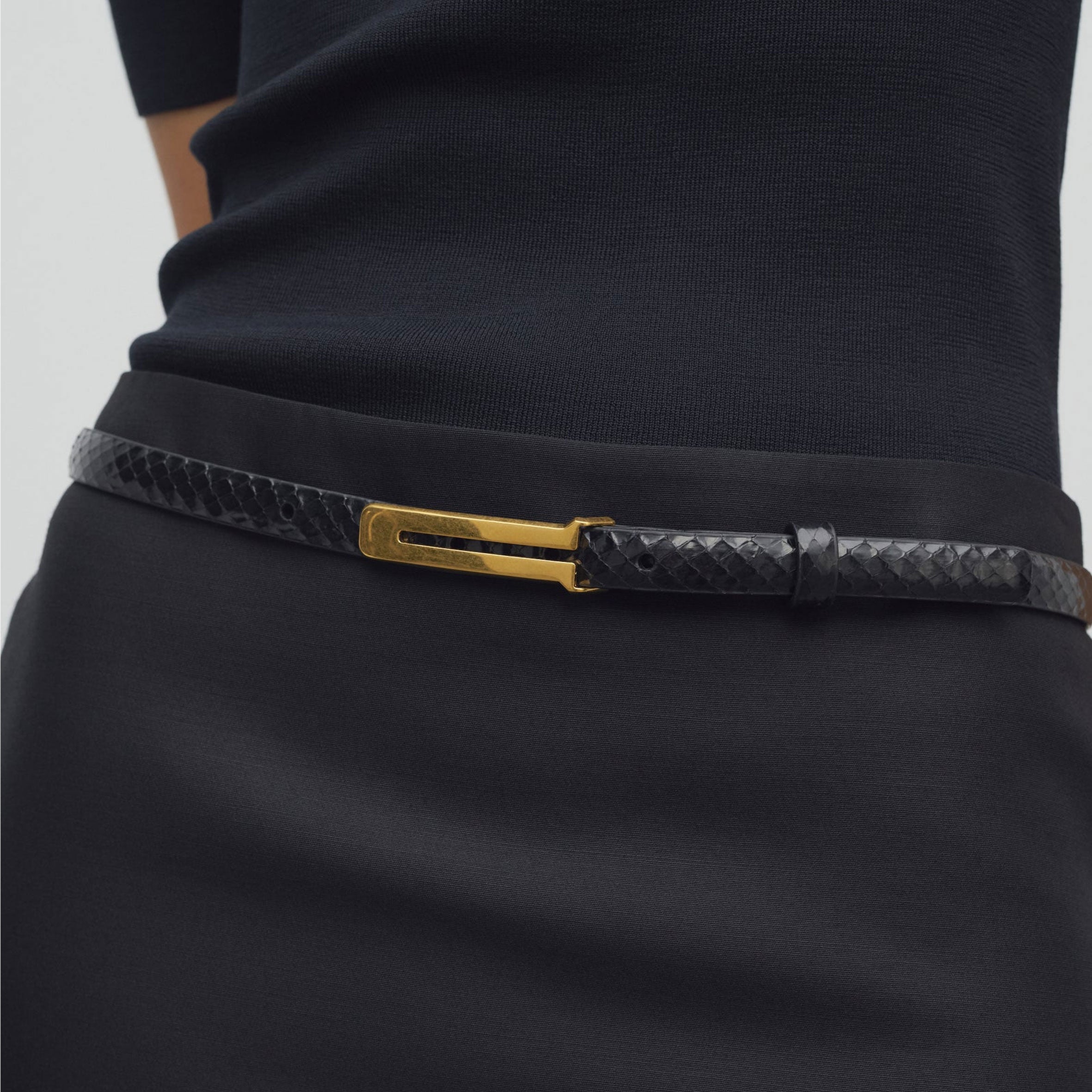 Premium Kuk Belt for Men - Genuine Leather Dress Belt with Classic Buckle - Black (Size G) - Perfect for Business, Office, and Formal Occasions