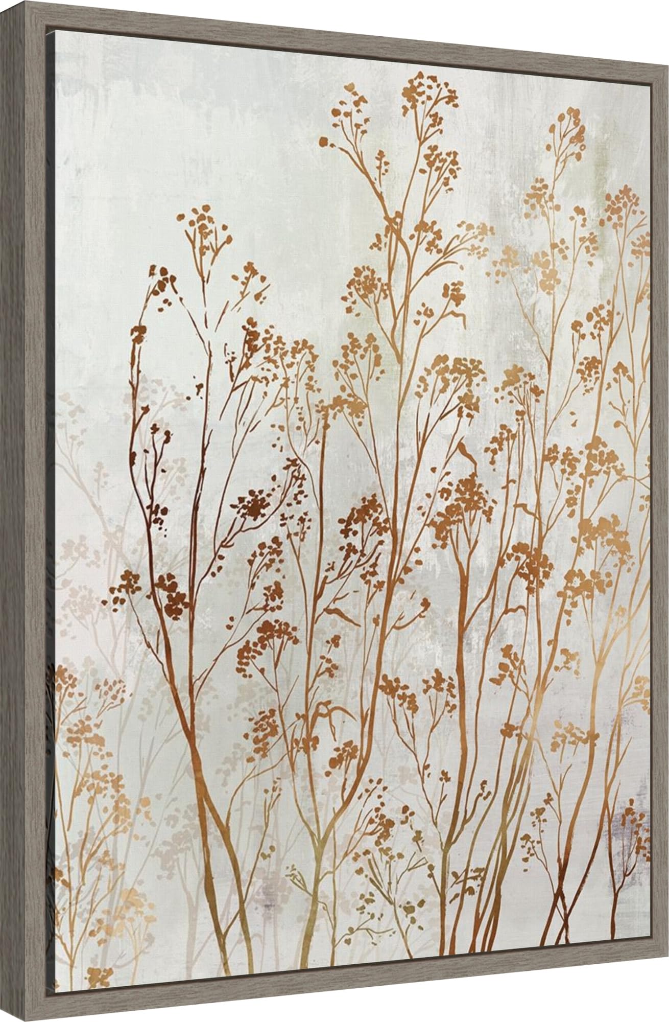 Amanti Art Framed Canvas Wall Art 24x18 - Botanical Bliss II by Asia Jensen, Abstract Floral Painting, Rustic Country Decor for Living Room, Bedroom & Bathroom | Perfect for Home, Office & Gift Giving
