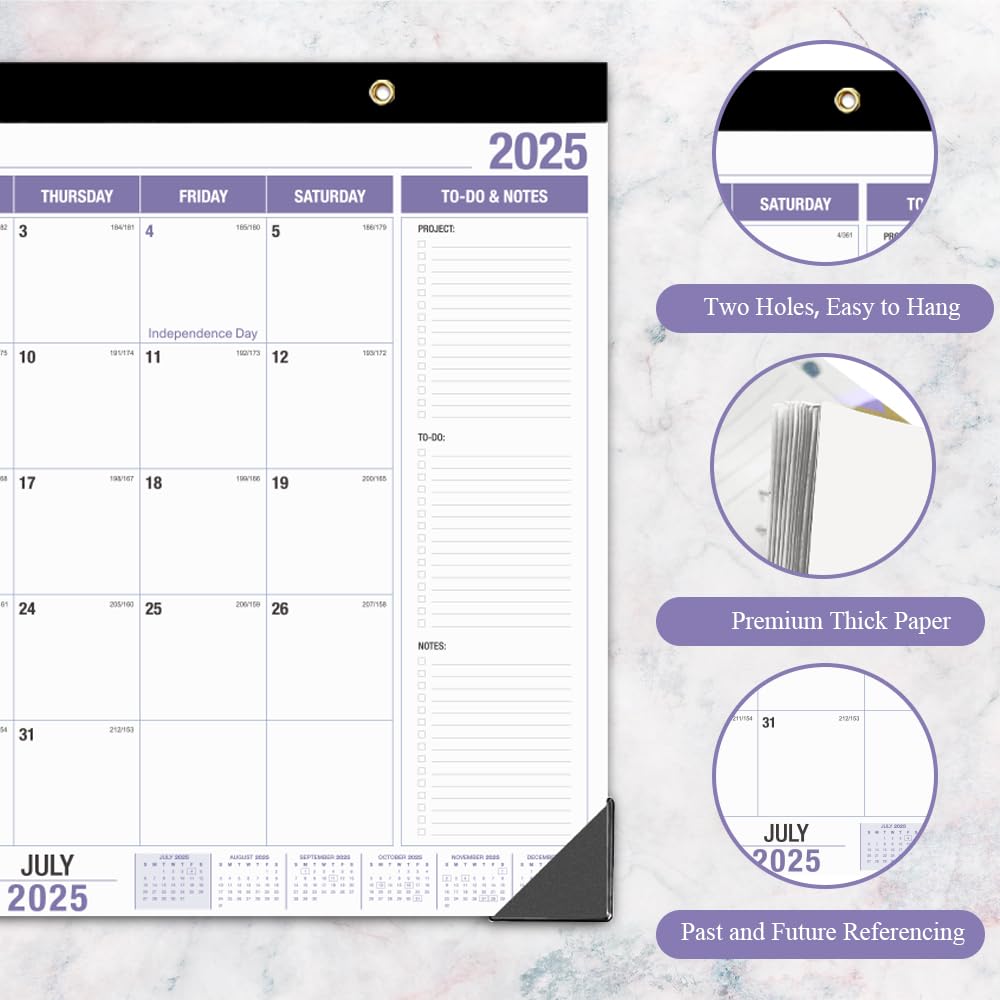 2025-2026 Large Desk Calendar (July 2025 - December 2026) | 22