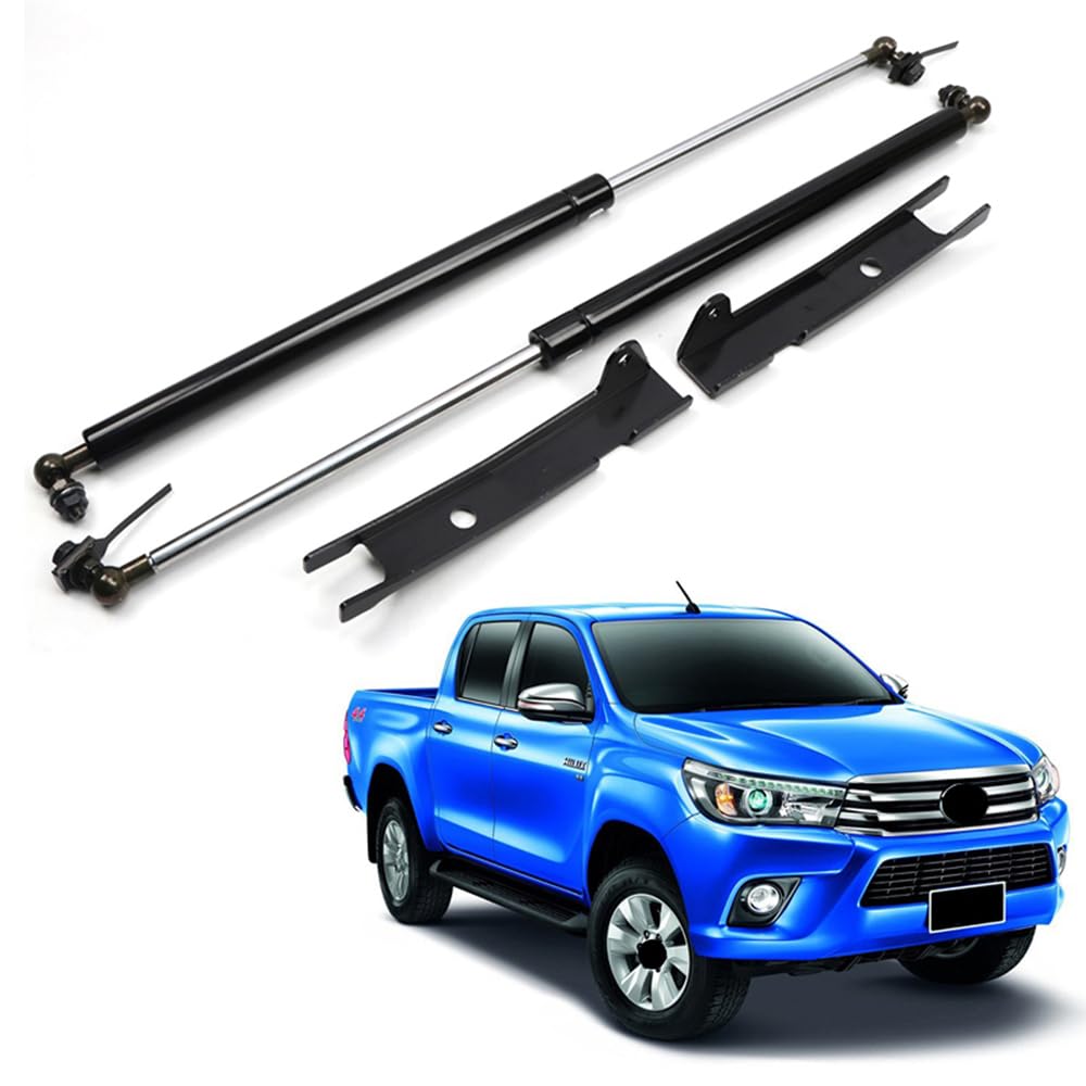 Toyota Hilux Revo 2016-2024 Hydraulic Hood Lift Supports - High Performance Hood Struts, Shocks & Dampers for Easy Access & Maintenance | Car Accessories Upgrade for DIY Mechanics & Auto Enthusiasts