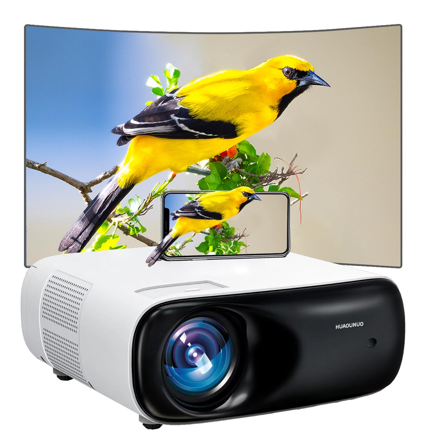 ABoolon P6 1000 4K WiFi 6 Bluetooth Projector - 500