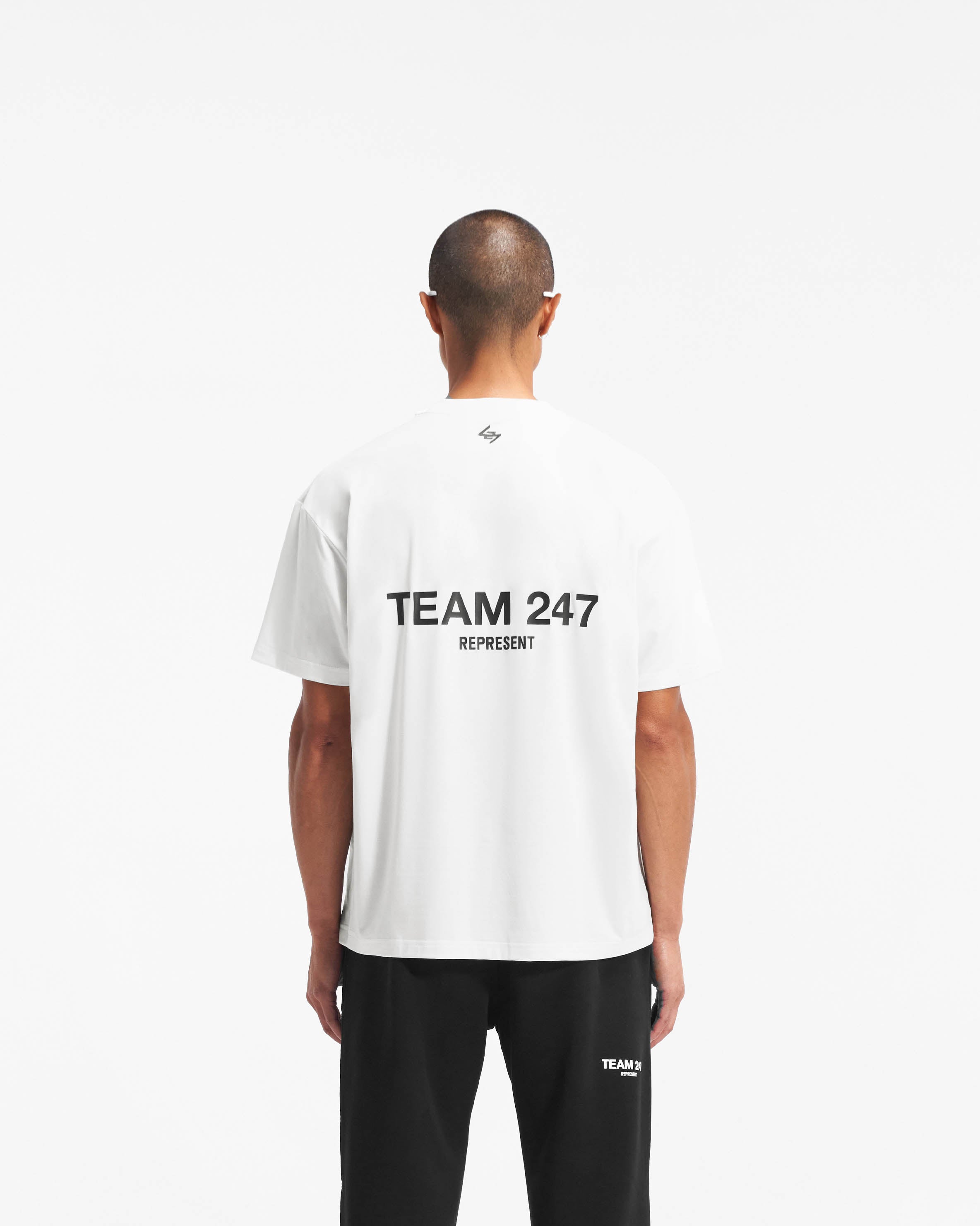 Team 247 Oversized T-Shirt for Men & Women - Soft Cotton Comfort Fit Unisex Graphic Tee - Flat White Color - Perfect for Casual Wear, Street Style & Lounge Outfits