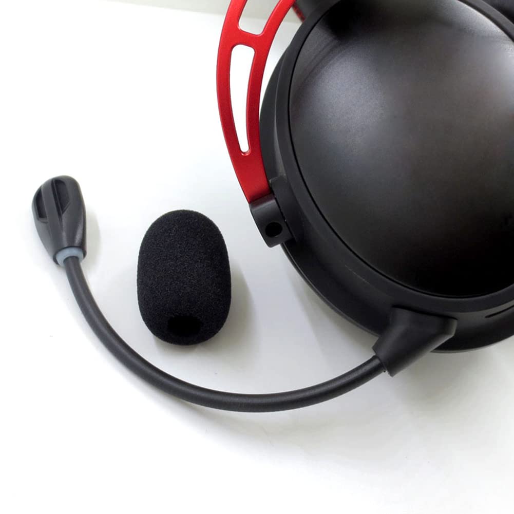 HyperX Cloud Alpha Wireless Gaming Headset Compatible Detachable Microphone with 3.5mm Plug & LED Light - Perfect for PC Gaming, Streaming, and Online Chat