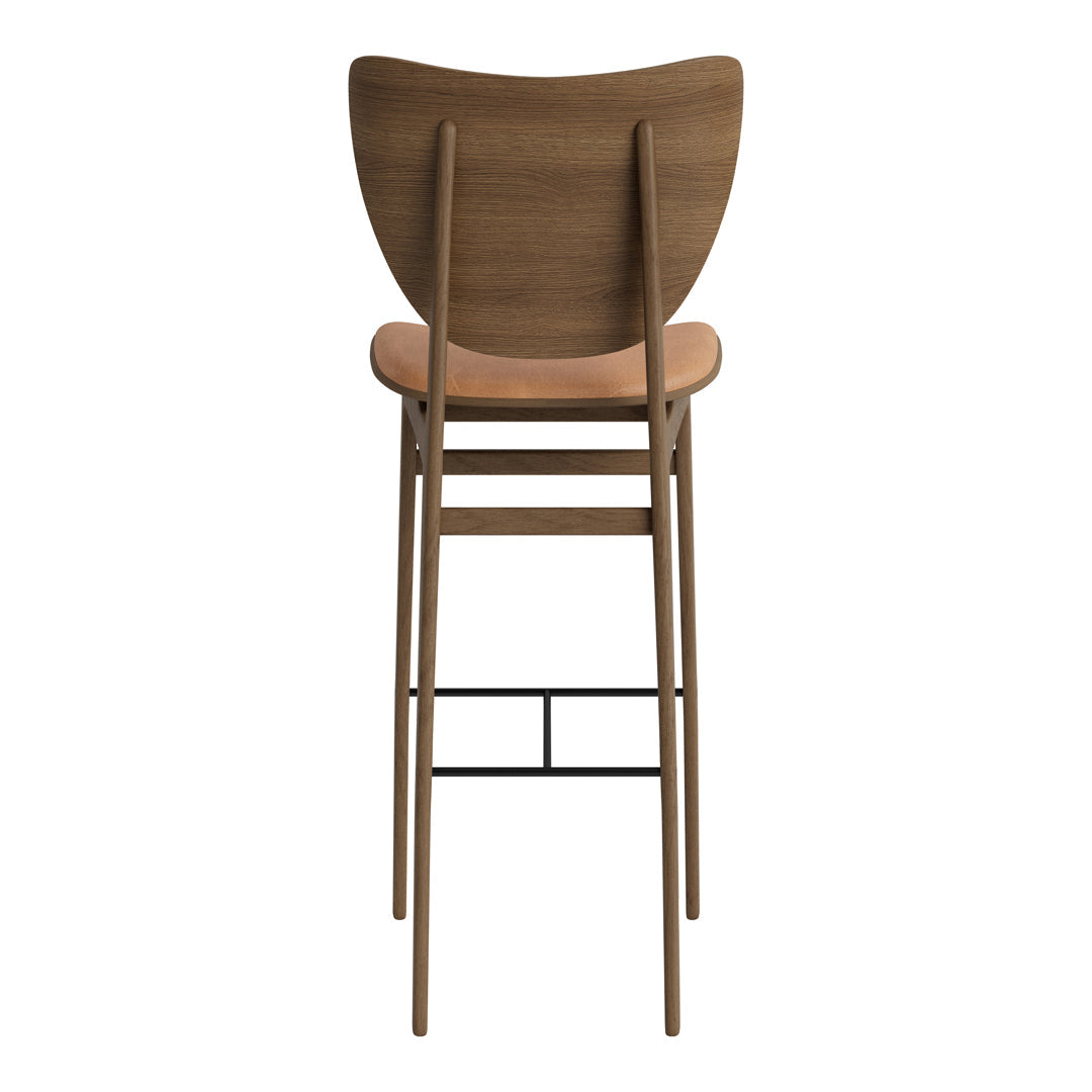 Stylish Upholstered Elephant Bar Stool - Comfortable Counter Height Chair for Kitchen Island, Breakfast Nook & Home Bar Decor