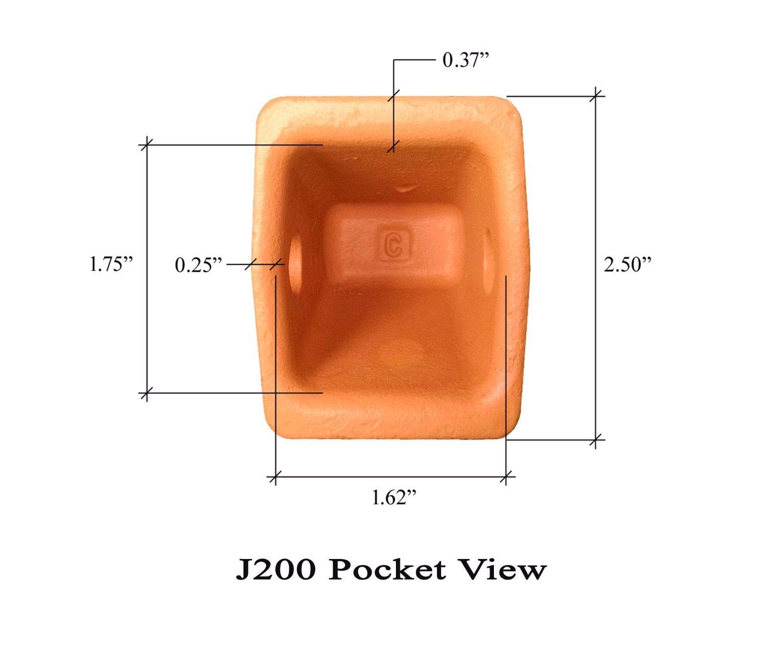 J200 Style Backhoe Bucket Flare Teeth with Pins & Retainers - Compatible with Cat 4 Models (109-9200) - Ideal for Digging, Trenching & Construction Projects