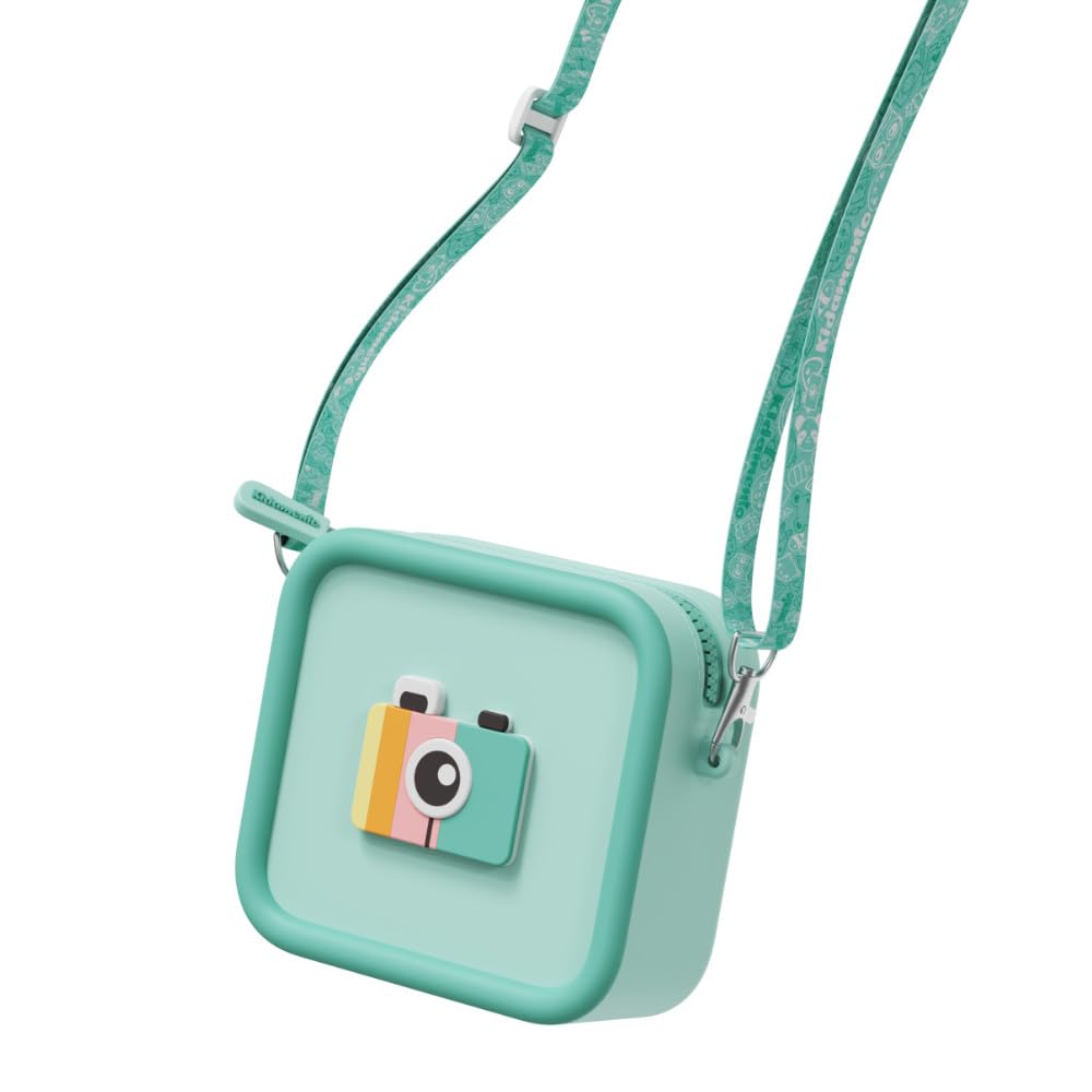 Kidamento K Meowie The Cat Digital Camera for Kids with Silicone Case - Green Children's Camera Bundle - Perfect for Birthday Gifts, Travel & Outdoor Adventures