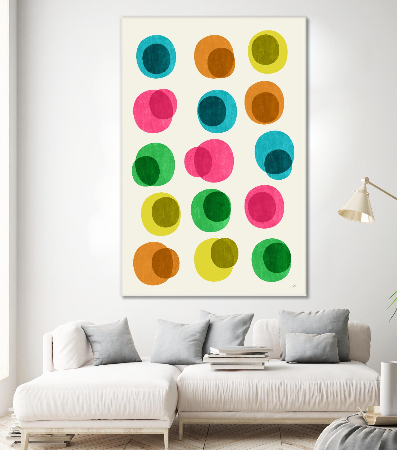 Stylish Circle Wall Decor Set - Modern Geometric Art for Living Room, Bedroom & Office | Perfect for Home & Office Decor