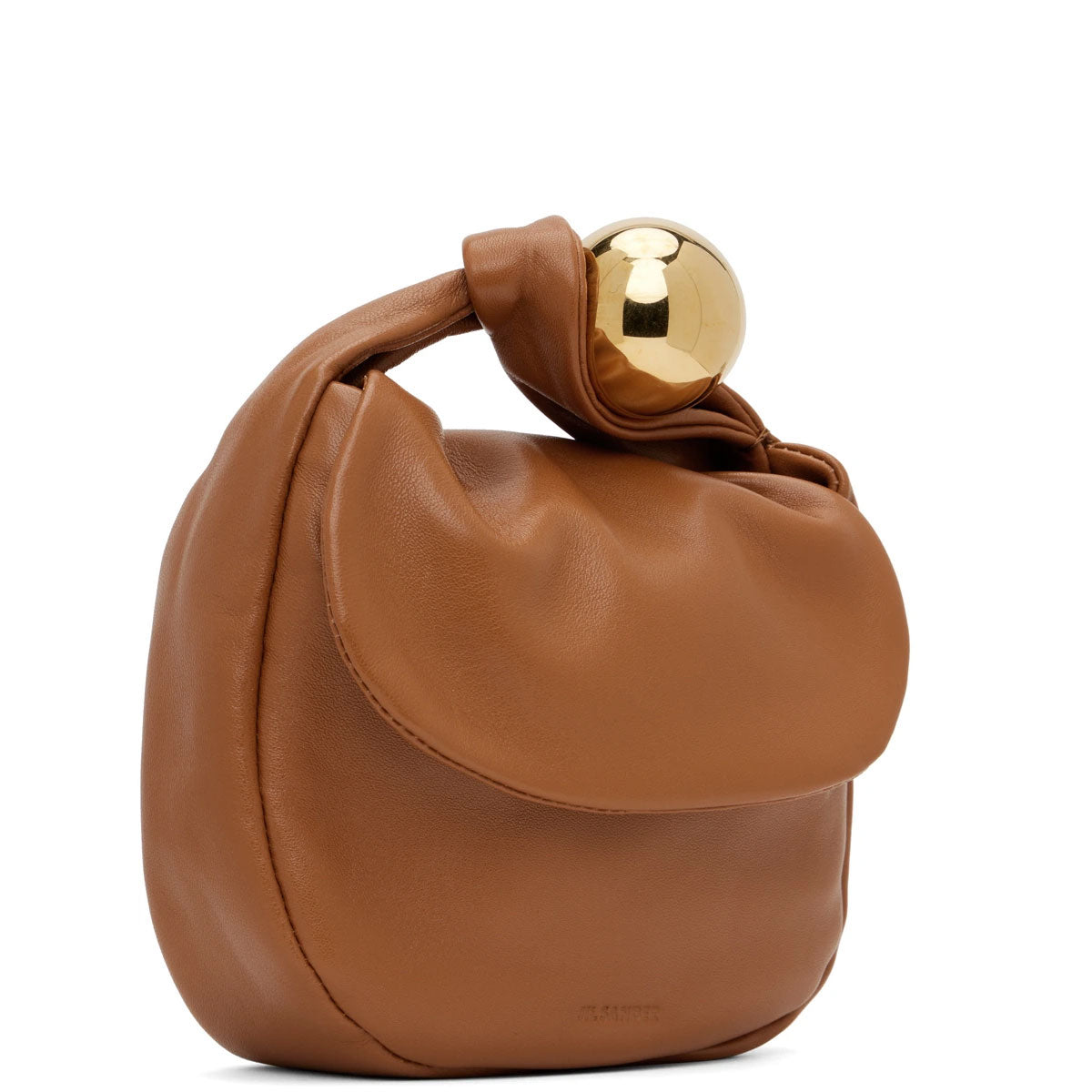 Genuine Tan Leather Sphere Pouch - Premium Handmade Leather Bag for Women & Men - Perfect for Travel, Gym, and Everyday Essentials