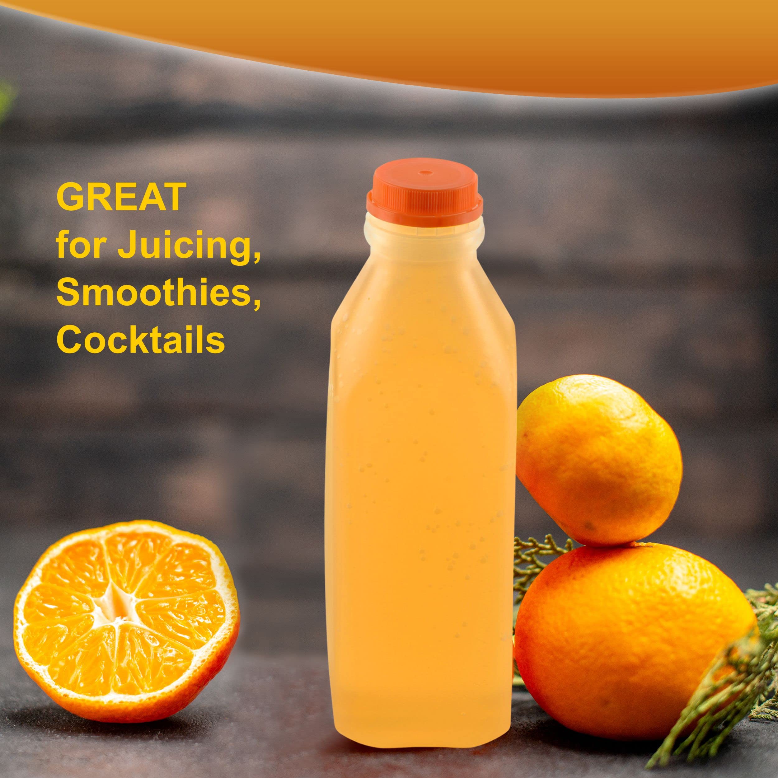 150 Pack 32oz Empty Plastic Juice Bottles with Tamper Evident Lids - BPA Free Smoothie Containers for Juicing, Meal Prep, Milk Storage & Picnics | Reusable Leakproof Bottles for Home, Restaurant & Commercial Use