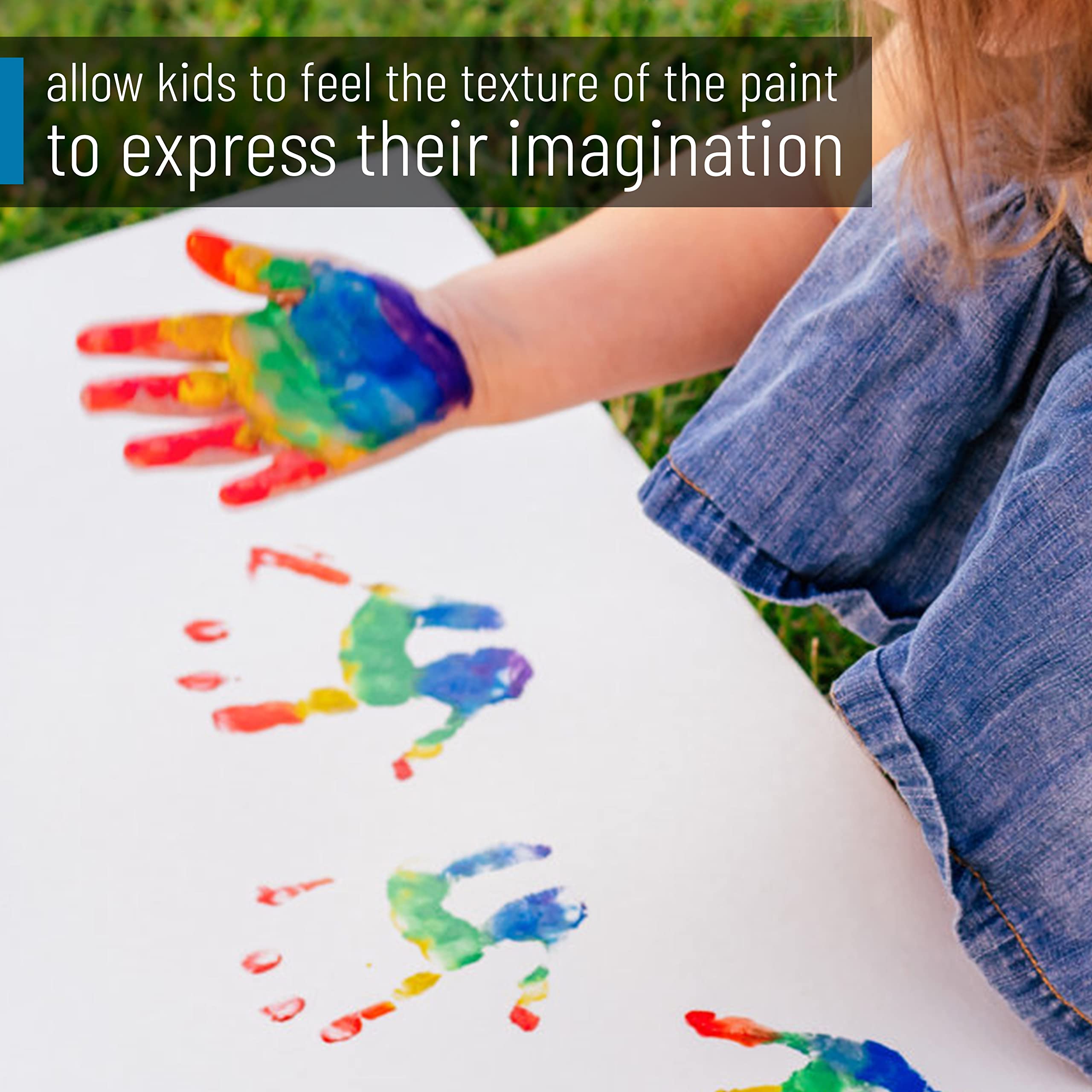 Mr. Pen Finger Paint Paper for Kids & Toddlers, 11 x 14 Inches, 22 Sheets - Non-Toxic Art Paper for Creative Painting, Classroom & Home Activities, Mess-Free Fun for Children's Art Projects