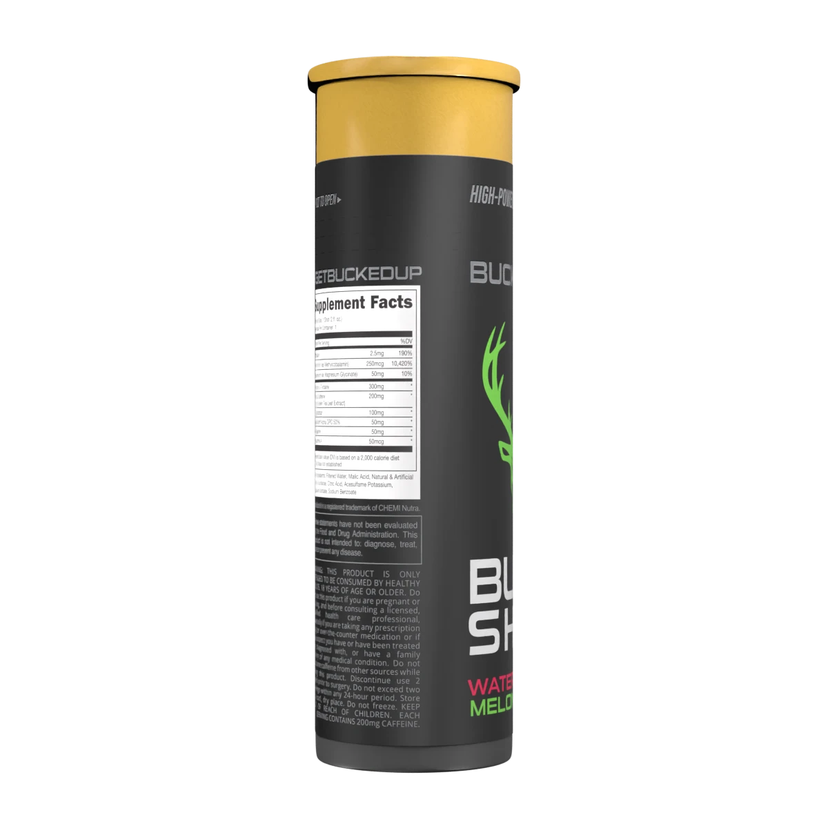 Bucked Up Buck Shot Energy Drink - 12 Pack (59ml Each) | Pre-Workout & Focus Booster for Gym, Study & Daily Energy