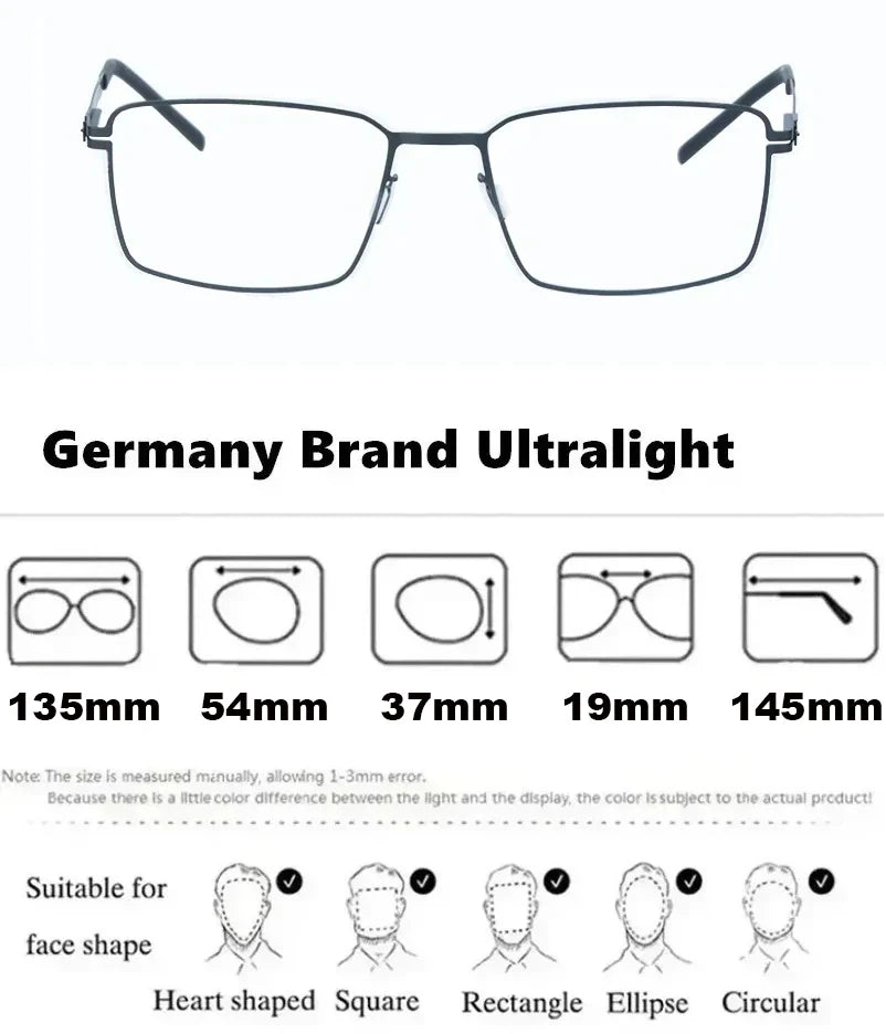Aimee Women's Full Rim Square Screwless Steel Eyeglasses Frame 13554 | Lightweight & Durable | Perfect for Work, Reading & Fashion Accessory