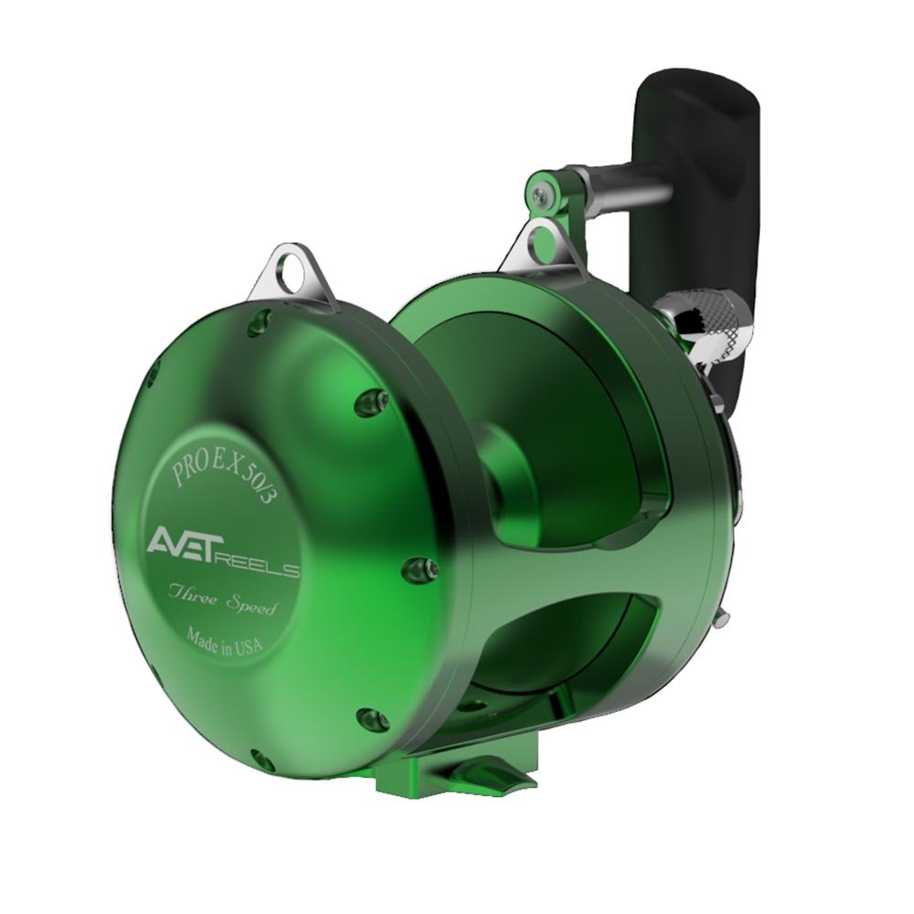Avet Pro EX 50/3 Three Speed Fishing Reel - Saltwater Offshore Big Game Fishing Reel for Tuna, Marlin & Swordfish - Heavy Duty Deep Sea Fishing Gear