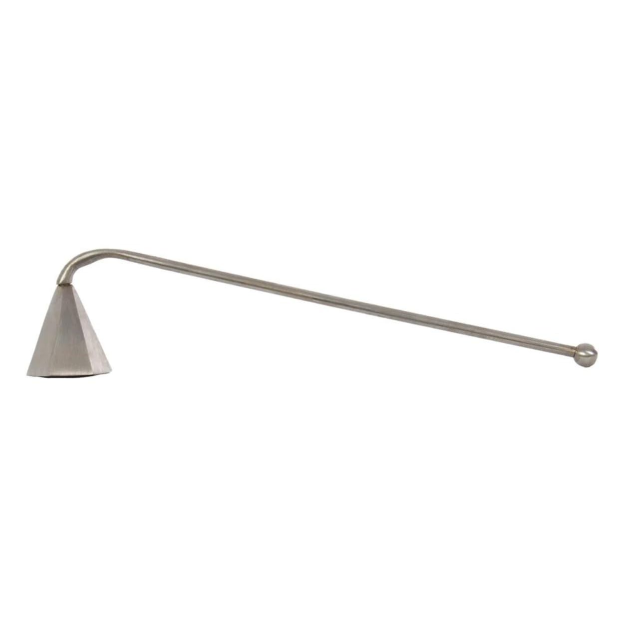 Alice Lane Nickel Candle Snuffer - Elegant Candle Wick Extinguisher for Home & Office Decor - Luxury Candle Accessory for Dining Tables, Fireplace Mantels, and Spa Relaxation