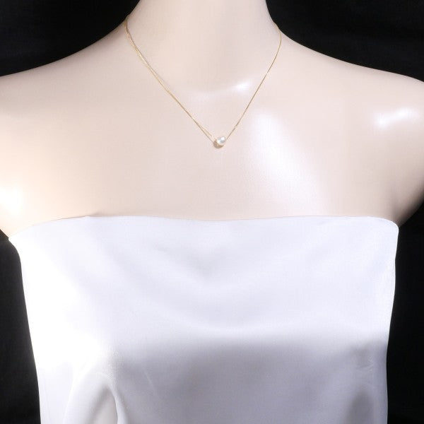 18K Yellow Gold Pearl Necklace for Women - Elegant Bridal Jewelry Gift for Wedding, Anniversary & Special Occasions
