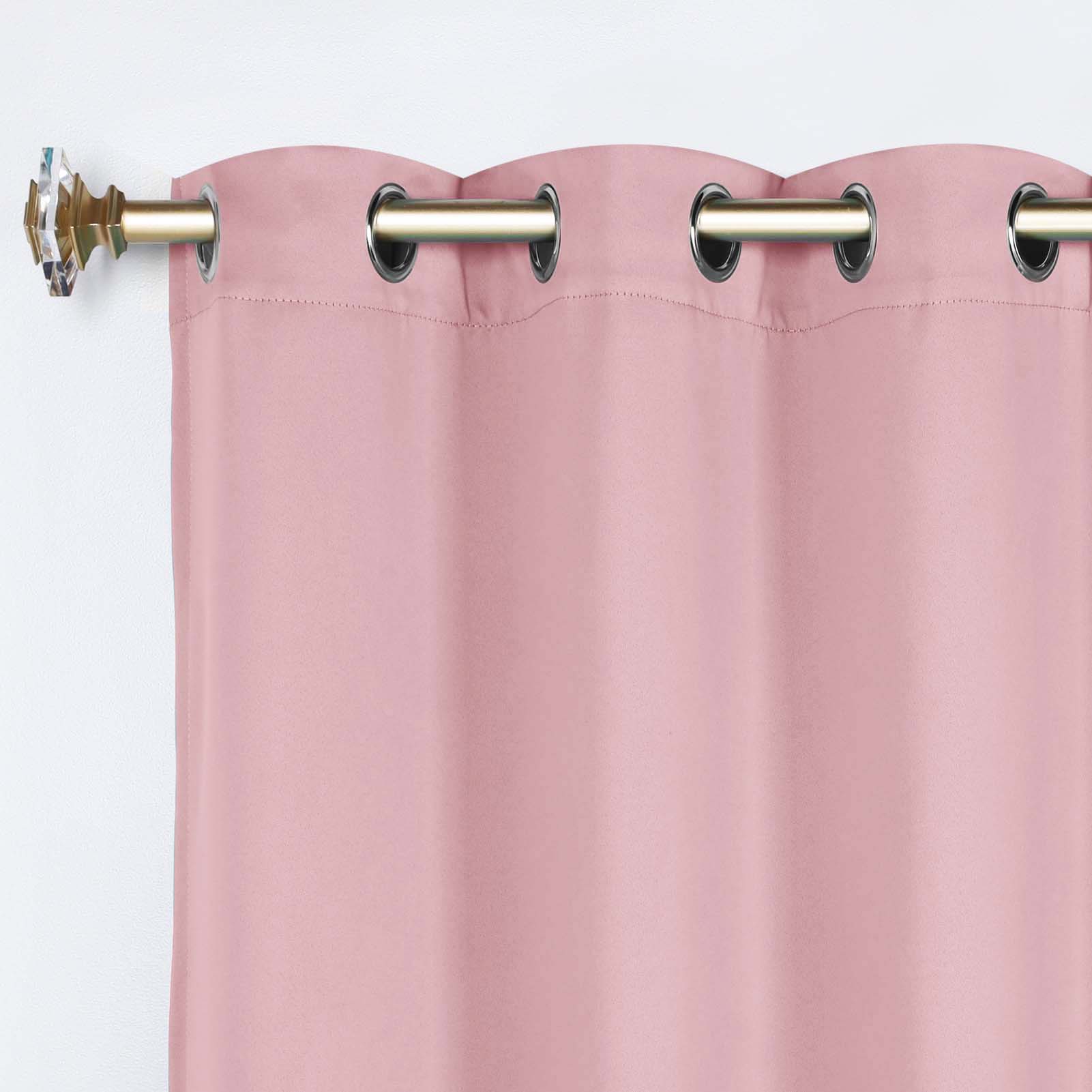 Premium Blackout Curtains Set of 2 - 100% Room Darkening, Machine Washable & Noise Reducing for Bedroom, Nursery & Home Theater