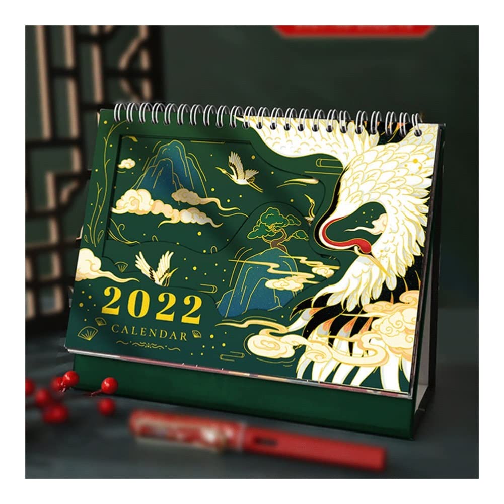 2022 Animal Themed Monthly Desk Calendar Planner - Thick Paper Standing Flip Calendar for School, Office & Home Use - Perfect for Women's Desk Decor, File Cabinets & Workstations